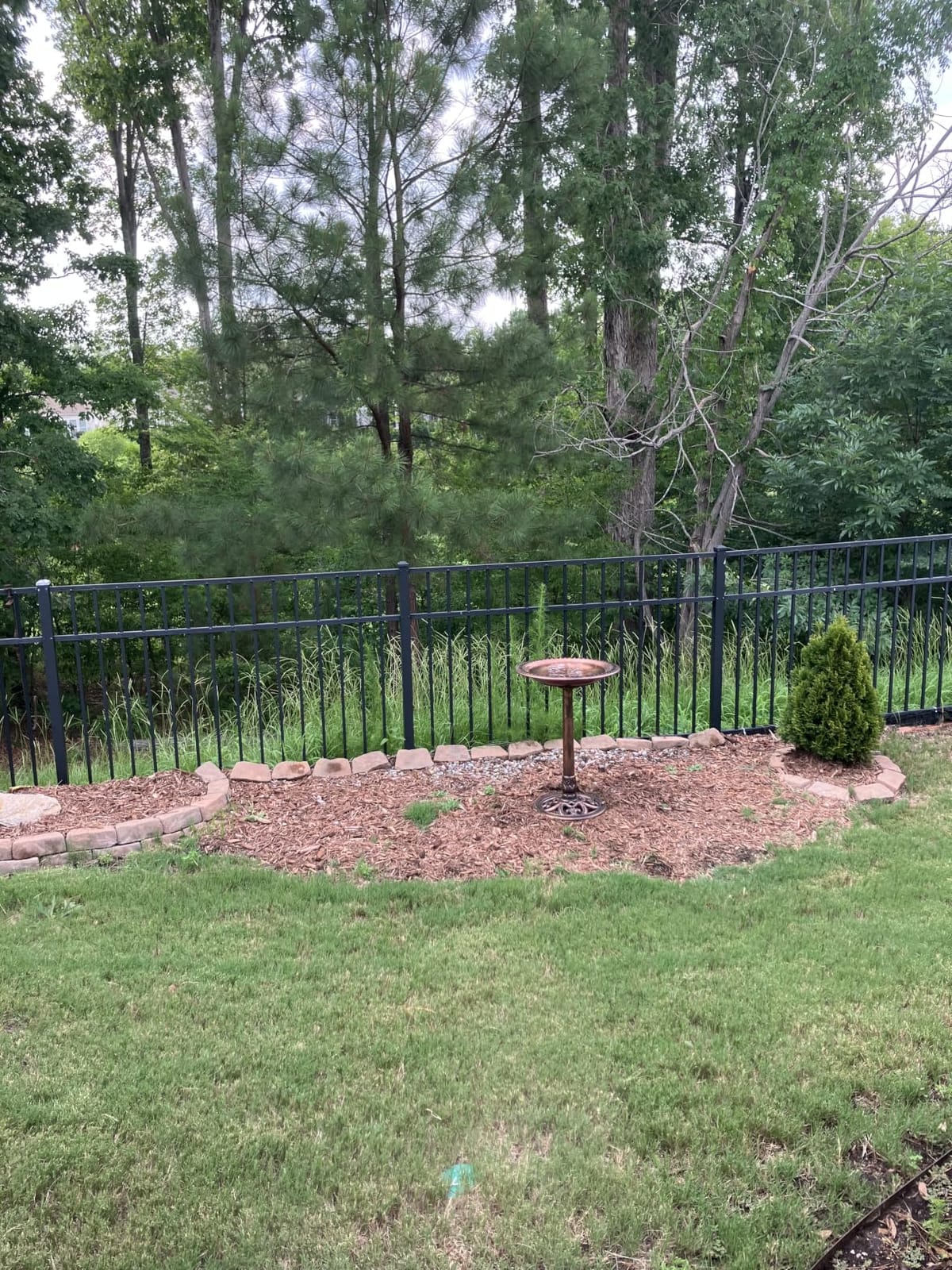 Best Choice Products 28in Pedestal Bird Bath, Vintage Outdoor Resin Accent Decoration w/Fleur-de-Lis Accents - Green customer photo 2