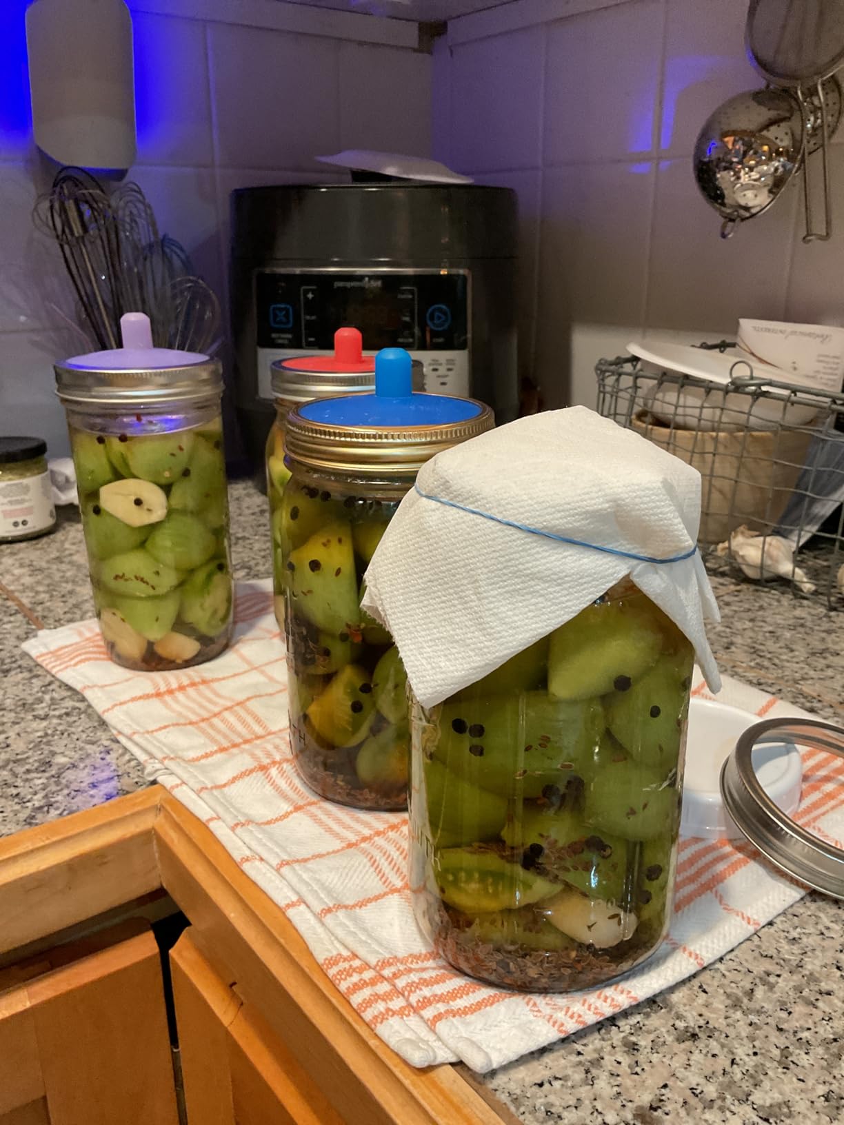 Masontops Pickle Pipes - Airlock Fermentation Lids - Fermentation Kit For Wide Mouth Mason Jar Sauerkraut & Pickle Kit - Fermentation Jar Not Included customer photo 1