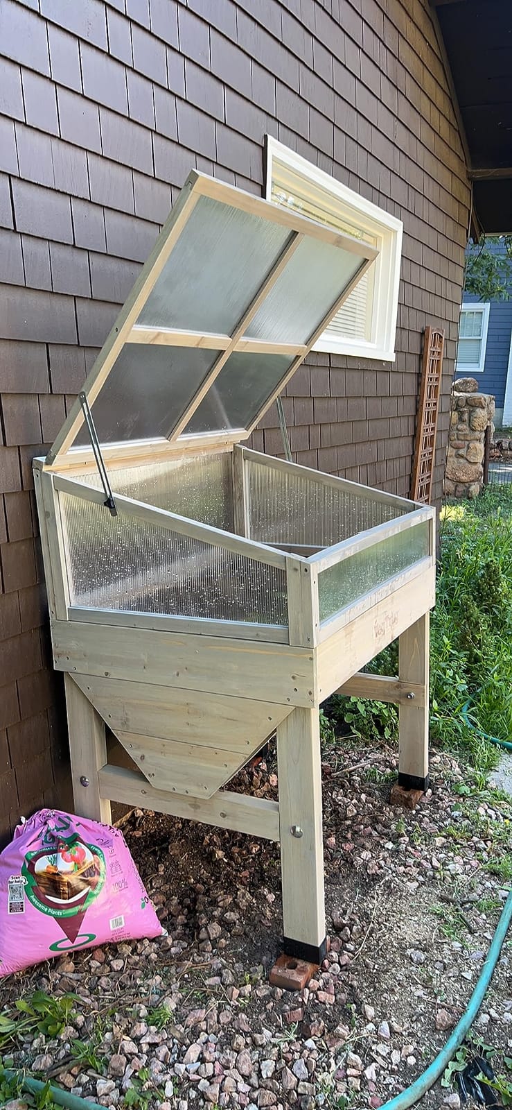 VegTrug Cold Frame for Classic Small 1m Raised Bed, Natural - Durable Wooden Gardening Cover Compatible with Raised Beds for Plant Protection & Extended Growing Season customer photo 2