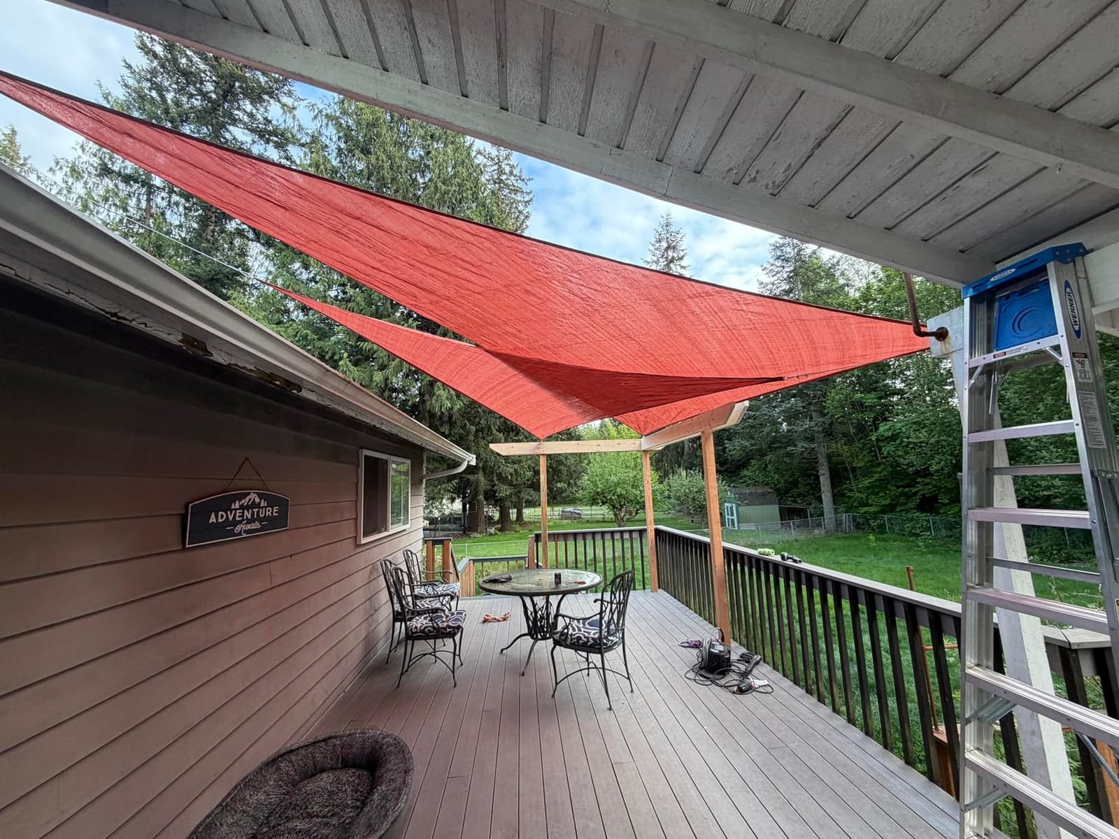 LOVE STORY 12' x 12' x 12' Triangle Sun Shade Sail Canopy UV Block Sunshade for Outdoor Patio Garden Backyard, Sand customer photo 1