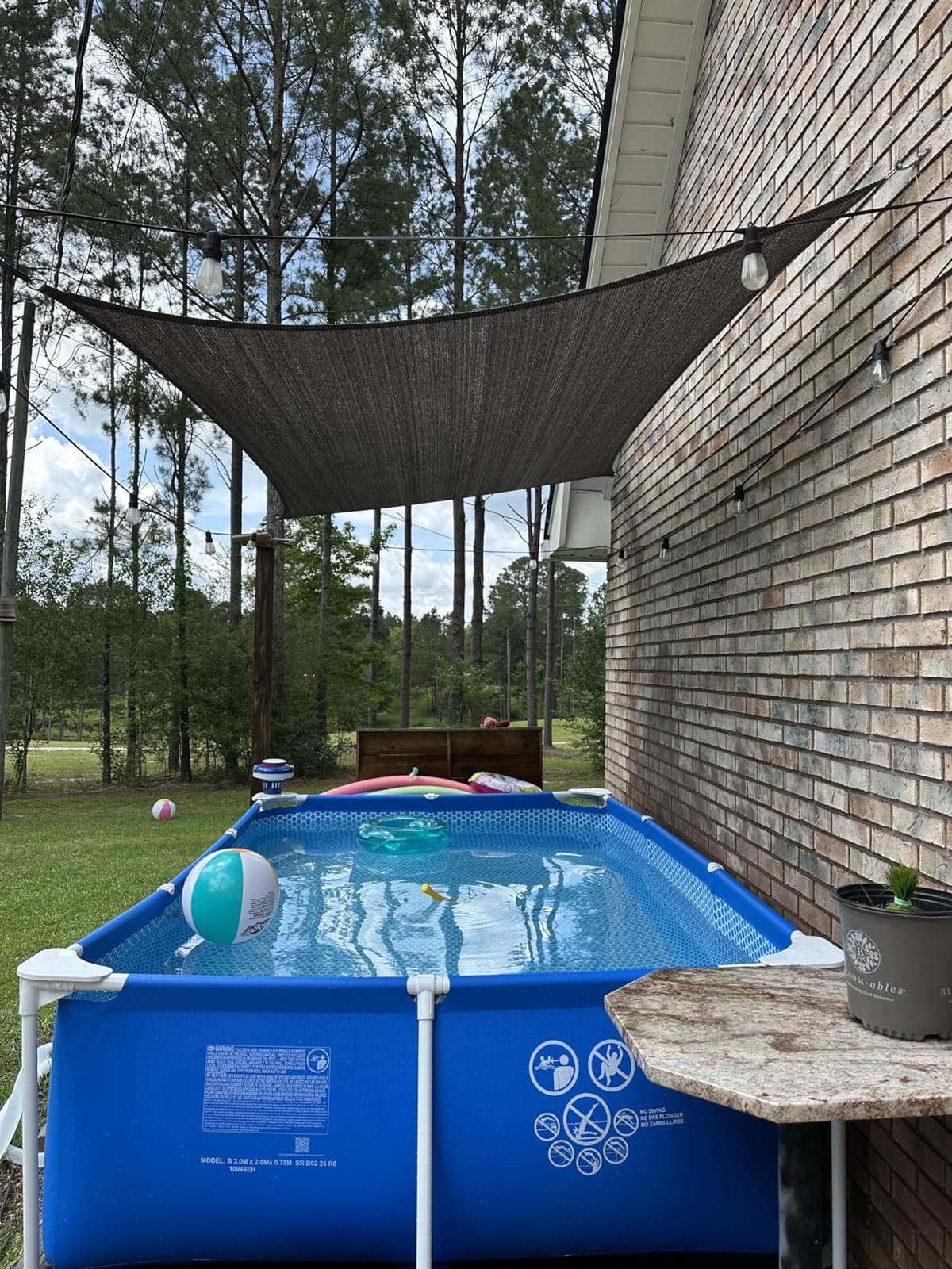 LOVE STORY 12' x 12' x 12' Triangle Sun Shade Sail Canopy UV Block Sunshade for Outdoor Patio Garden Backyard, Sand customer photo 2
