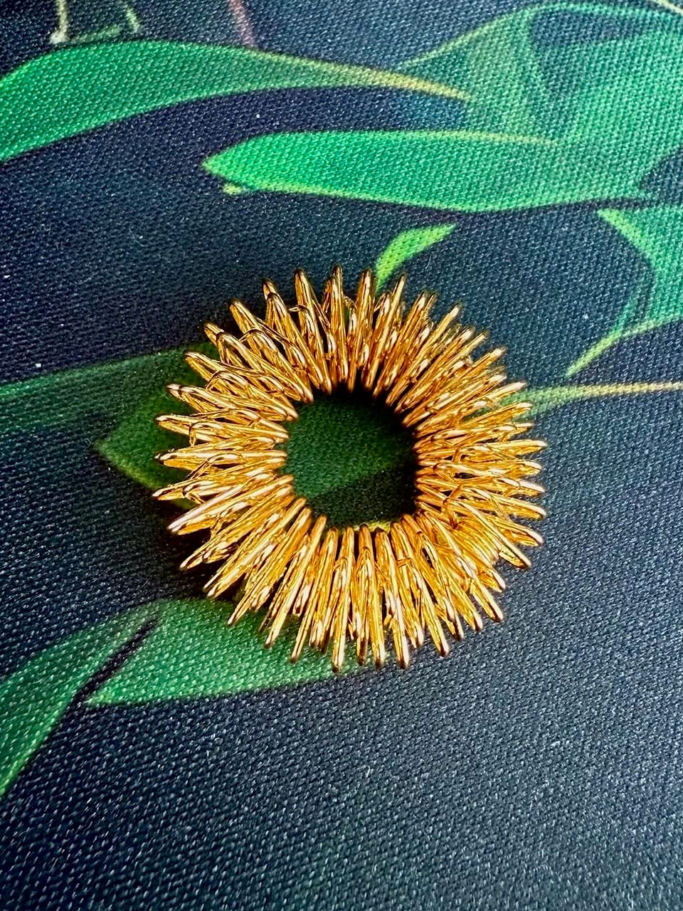 IMPRESA Spiky Sensory Acupressure Fidget Rings - 10-Pack, 1 in Dia, Silver & Gold - Stress Relief Fidget Ring - Tactile Stimulation with Spiky Sensory Band - Compact Stress Relief Toy customer photo 2