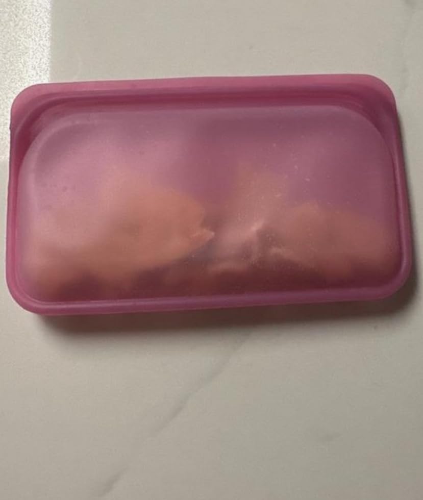 Stasher Premium Reusable Silicone Food Storage Snack Bag, Clear, 12 oz customer photo 1