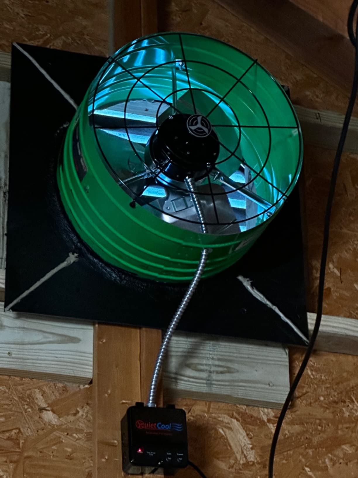 Quietcool AFG SMT ES-3.0 Smart Attic Fan for Gable Vents - Up to 2801 CFM - As low as 22 Watts - Smart App Control - Thermostat and Humidistat - 20ft Power Cord - Plug-and-play - Three Speed customer photo 1