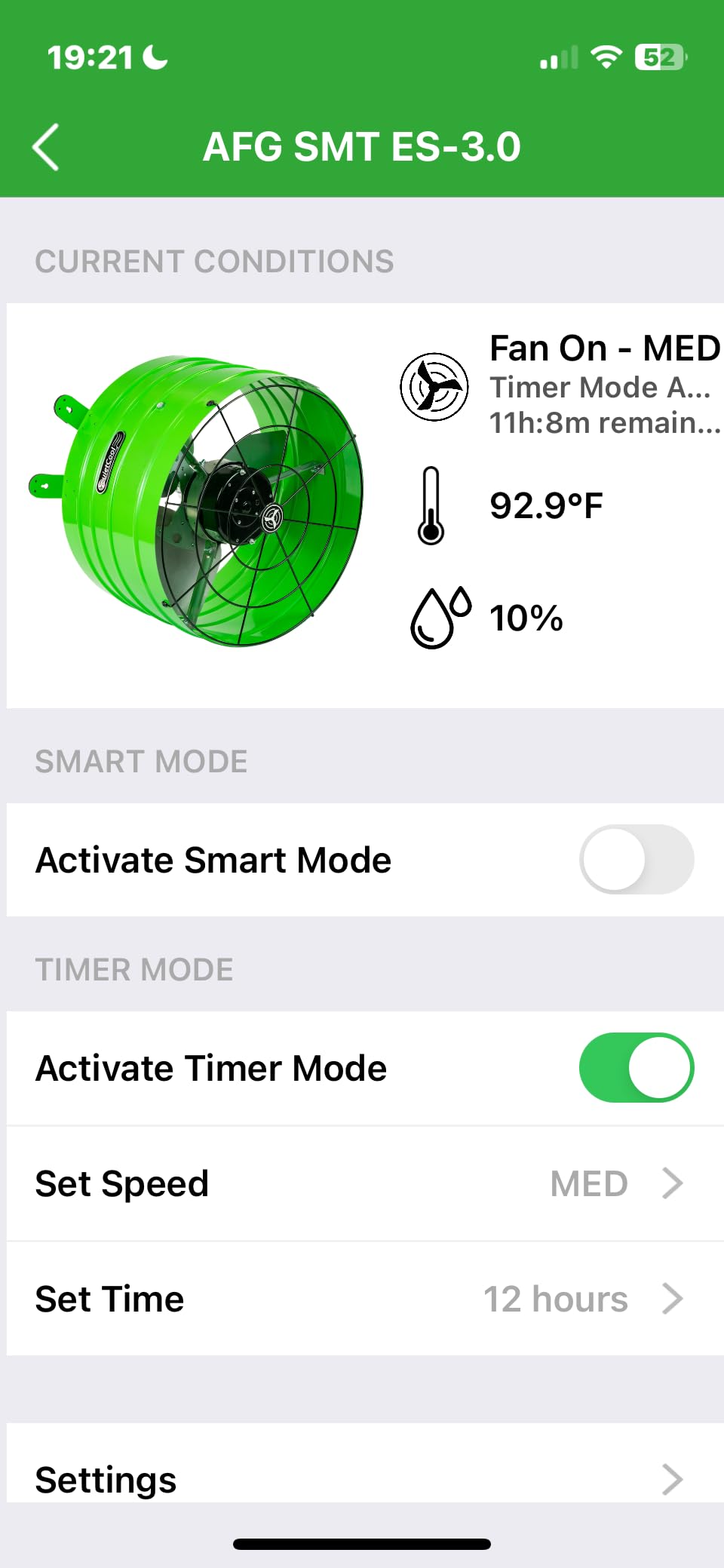 Quietcool AFG SMT ES-3.0 Smart Attic Fan for Gable Vents - Up to 2801 CFM - As low as 22 Watts - Smart App Control - Thermostat and Humidistat - 20ft Power Cord - Plug-and-play - Three Speed customer photo 2
