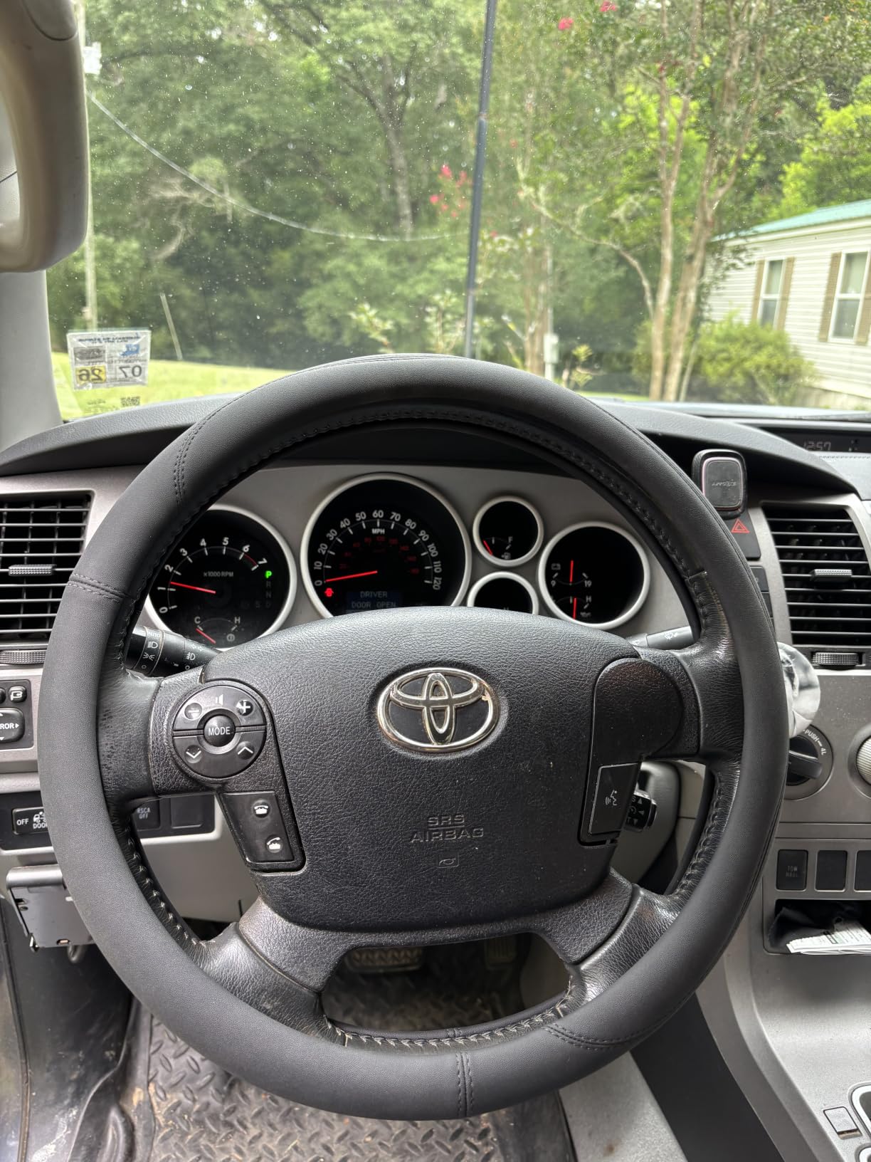 Valleycomfy Microfiber Leather Steering Wheel Cover Universal 15 inch (Black) customer photo 2