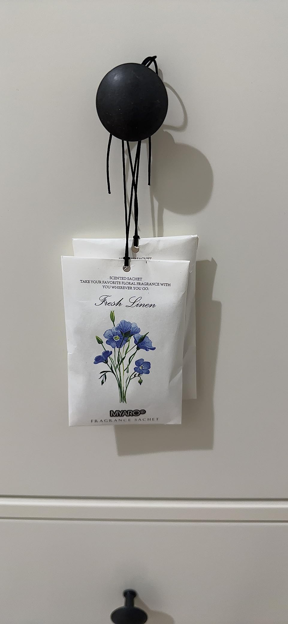 MYARO 12 Pack Fresh Linen Scented Sachets, Closet Deodorizer Car Freshener | Long-Lasting Sachet Bag, Odor Eliminator for Closet, Drawer, Bathroom, Clothes, Fabric Refresher, Home Fragrance Gift Set customer photo 1