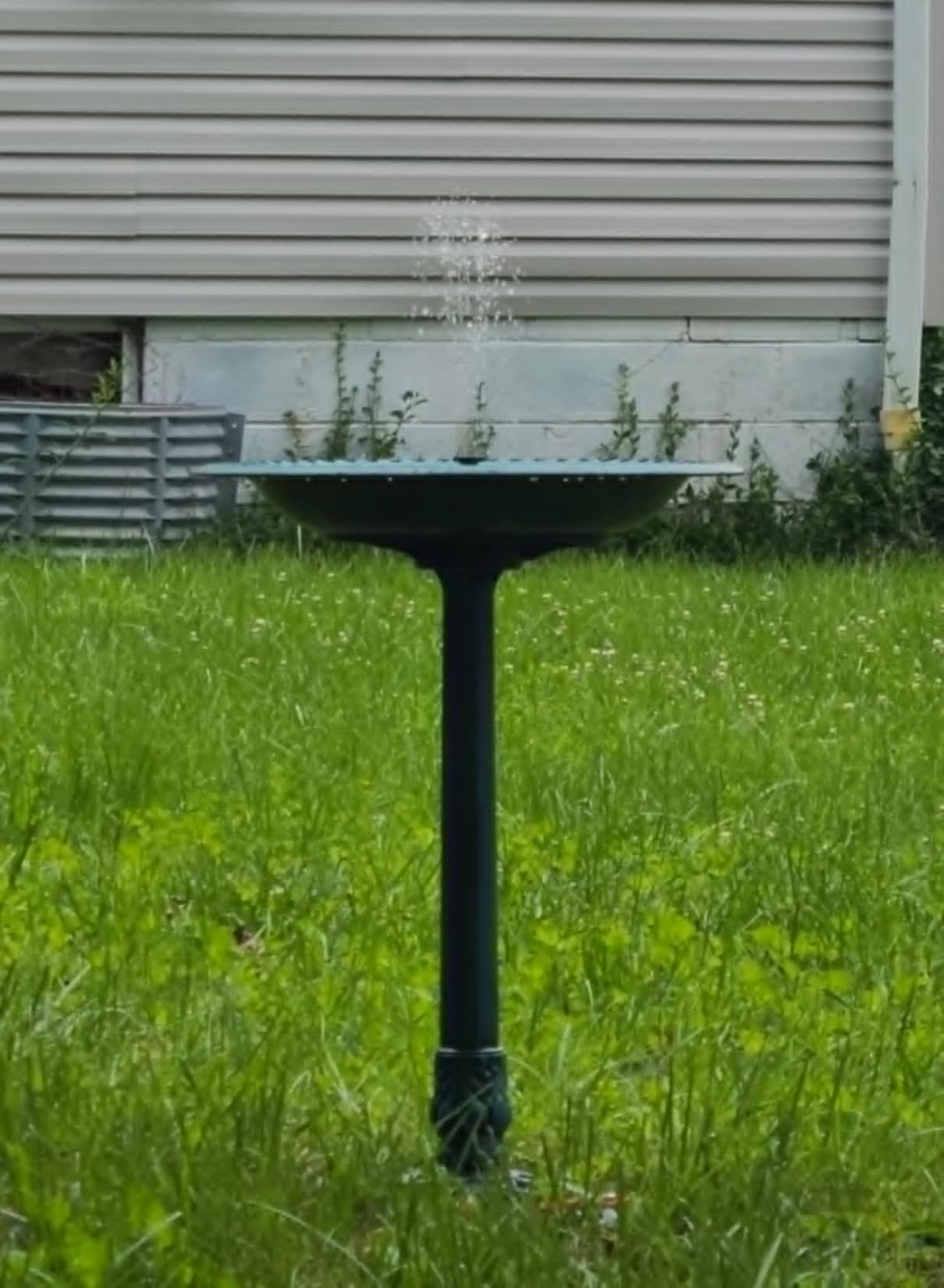 VIVOHOME Bird Bath for Outside, Polyresin Pedestal Bird Baths for Outdoor, Garden, 28 Inch Height Weather-Resistant Birdbaths with 20