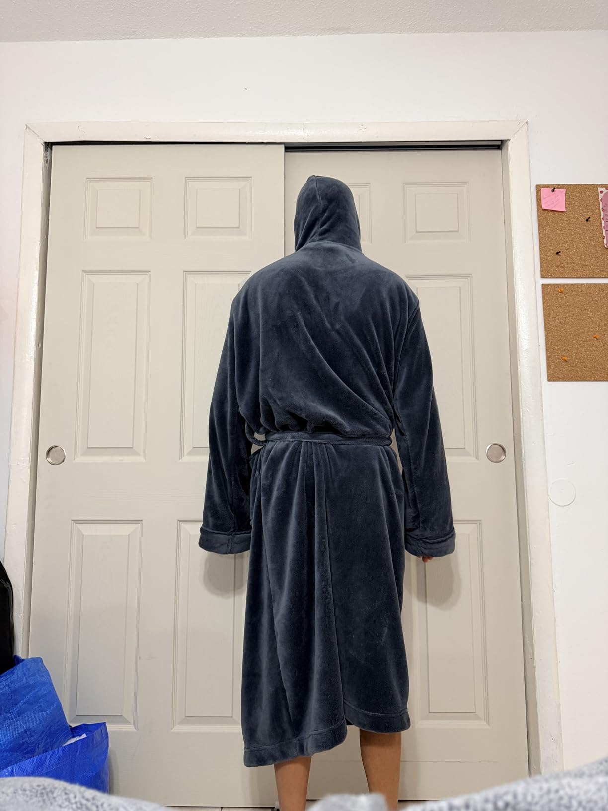NY Threads Mens Robe with Hood, Luxury Plush Fleece Hooded Mens Bathrobe, Spa Bath Robe for Men customer photo 1