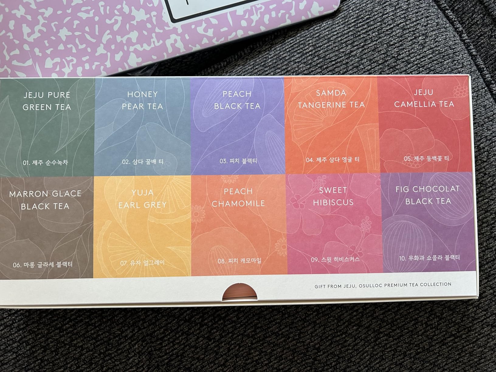 OSULLOC Premium Tea Collection (40 count, 10 flavors x 4 ea), Self Care Sampler Gift Box Variety Pack, Premium Organic Pure & Blended Tea from Jeju customer photo 2