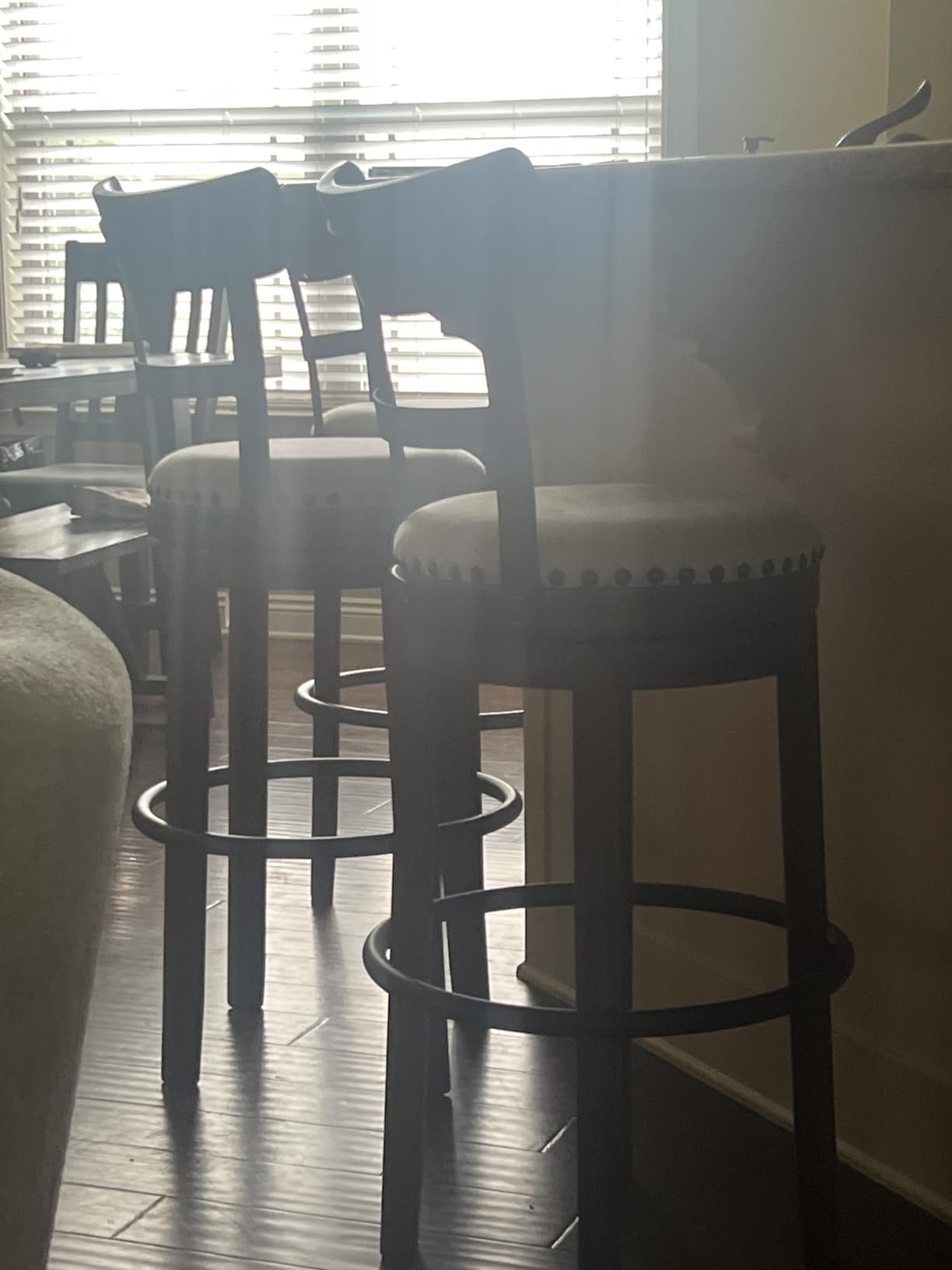 Signature Design by Ashley Valebeck Swivel Bar Stool with Back, 30 in customer photo 2