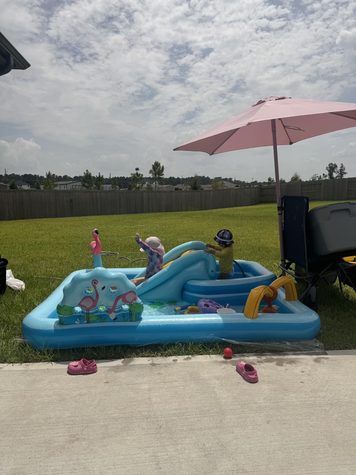 INTEX Jungle Adventure Inflatable Water Slide Park & Kiddie Swimming Pool customer photo 2