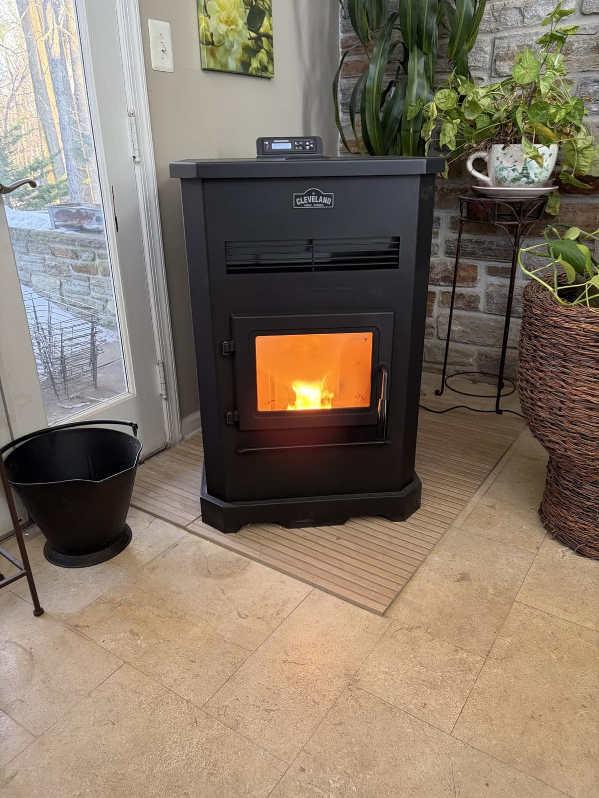 Cleveland Iron Works Large Pellet Stove - 130lb Hopper customer photo 2
