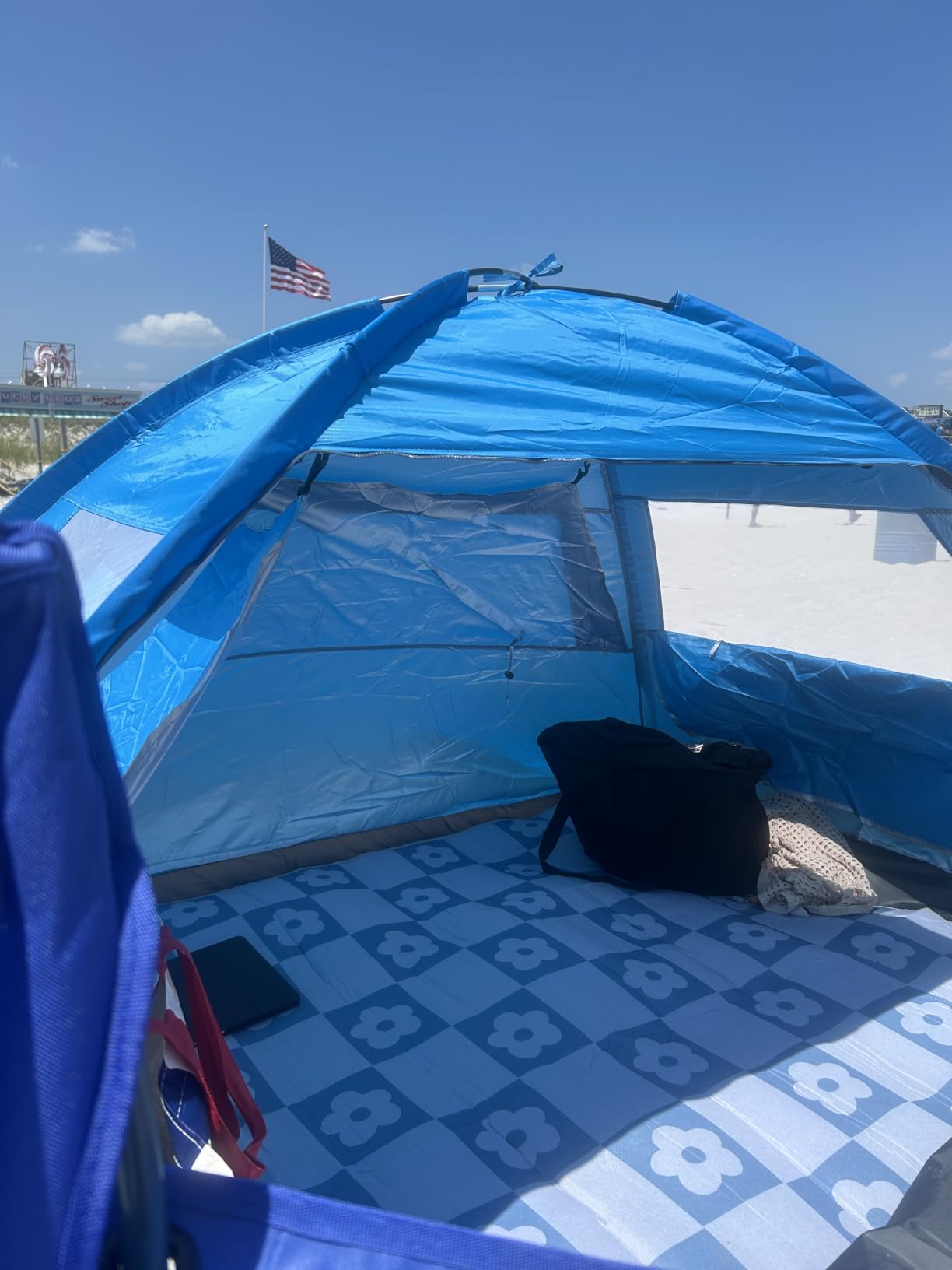 Venustas Beach Tent Sun Shelter for 3/4/6/8 Person, UPF 50+ UV Protection Beach Canopy, Lightweight and Easy Setup Cabana, Portable Shade Tent customer photo 1