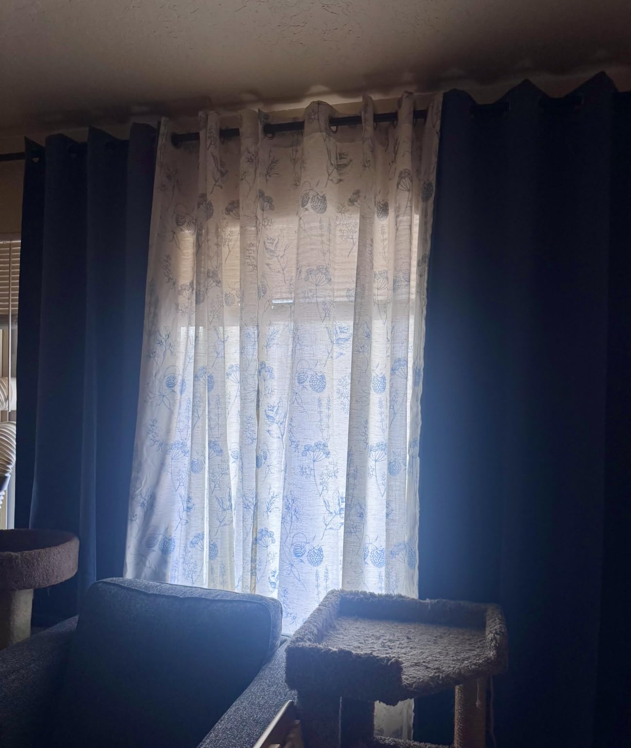 NICETOWN Blackout Thermal Curtains Panels 72 inch Length - Grommet Noise Reducing Room Darkening Solid Window Drapes for Bedroom/Living Room (2 Panels, 52 x 72 Inch, Gray) customer photo 2