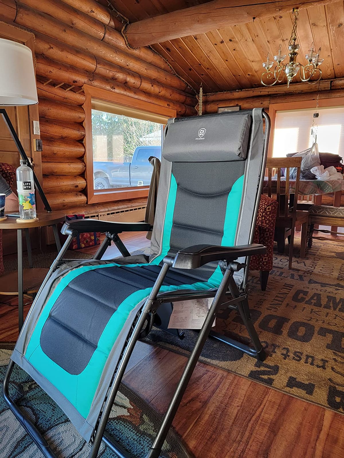 EVER ADVANCED Oversize XL Zero Gravity Recliner Padded Patio Lounger Chair with Adjustable Headrest Support 350lbs (Olive Green) customer photo 1