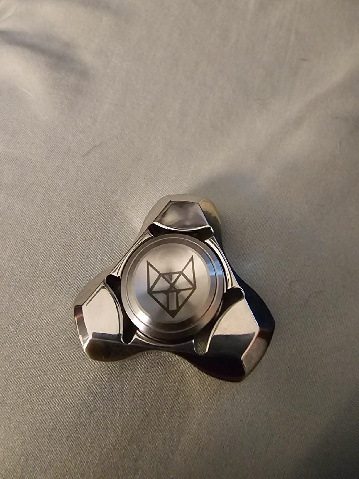 FREELOVE Premium Metal Fidget Spinner for Adults, Stainless Steel Heavy Silent Spinner with Precision Bearing, Small Office Desk Toy & EDC for Stress Relief Focus ADHD, Silver customer photo 1