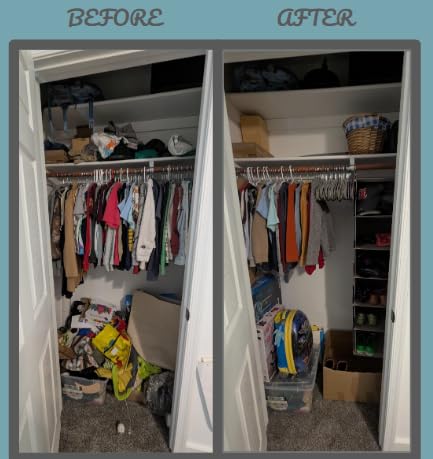 YOUDENOVA Hanging Closet Organizer and Storage, 6-Shelf, Beige customer photo 1