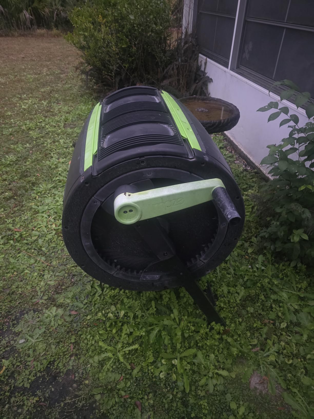 MAZE Two Stage 65 gal Compost Tumbler with Large Double Doors and Open Frame - Includes Cart, Kitchen Caddie, Bags and Plant Caddie customer photo 2