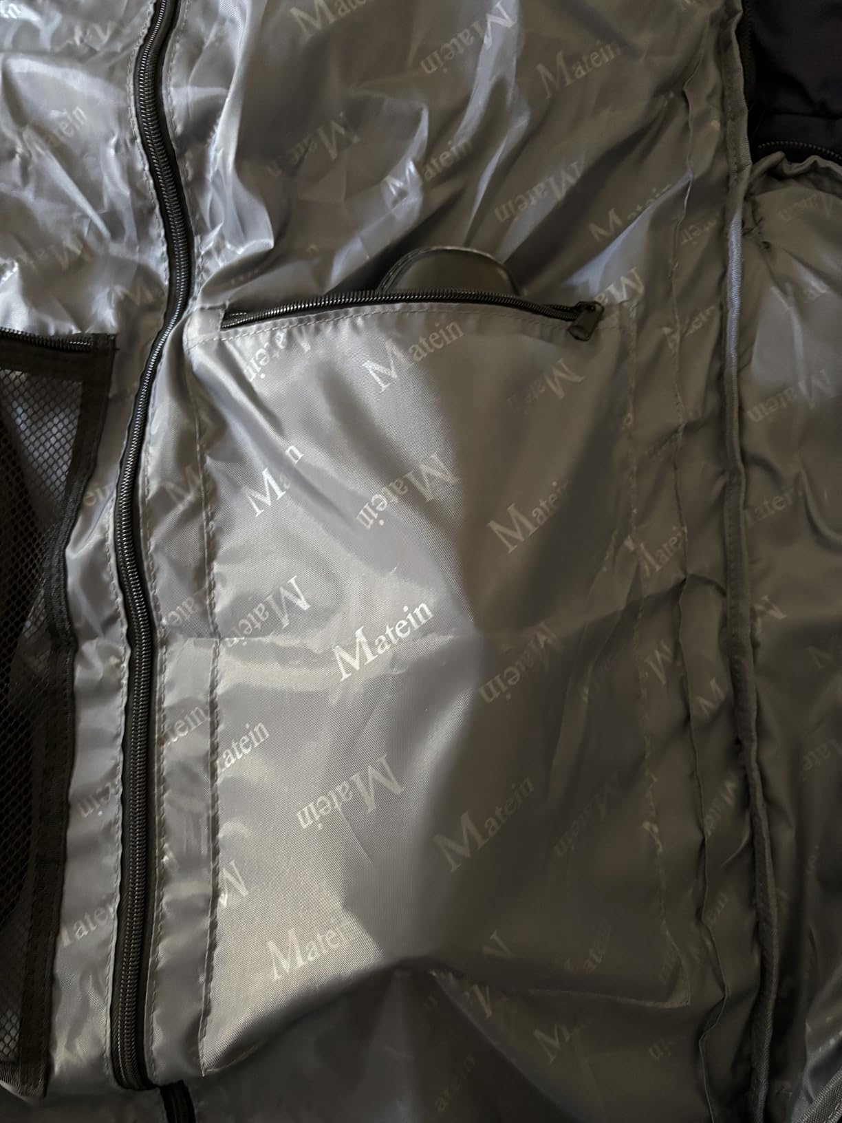 MATEIN Carry On Garment Bags for Travel, Water Resistant Hanging Suit Bag | Foldable Garment Luggage, Wrinkle Free, Suitcase Cover, Detachable Strap, For Men Women, For Suit Gown Overshirt Sweater customer photo 2
