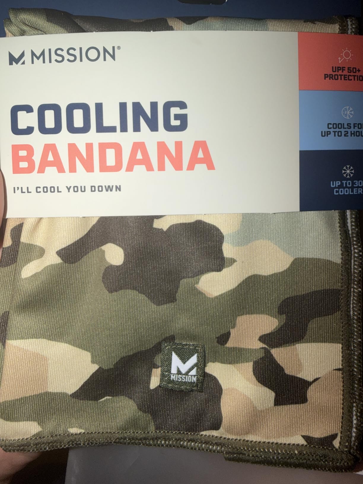 MISSION Cooling Bandana - Lightweight & Breathable - Cools Up to 2 Hours - UPF 50 Sun Protection - Machine Washable customer photo 2