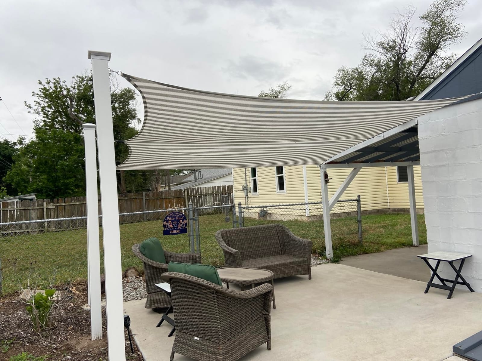 SUNNY GUARD Sun Shade Sail 6.5/8/10/12/16/20 Rectangle UV Block Sunshade for Backyard Yard Deck Patio Garden Outdoor Activities and Facility, 10' x 13' Dark Grey customer photo 2