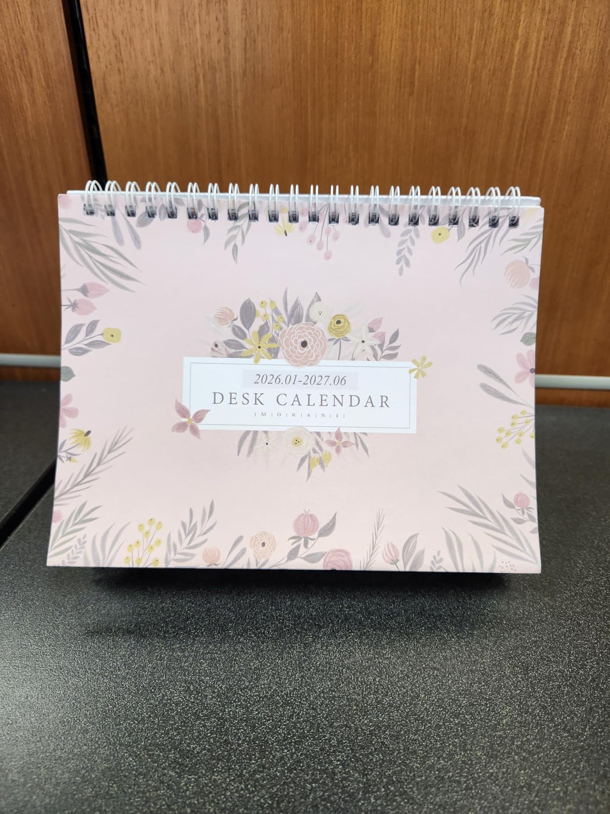 Small Desk Calendar 2026-2027, Mokani Standing Desktop Calendar (Jul.2026-Dec.2027), 18 Months Academic Flip Calender with Stickers & US Holidays Marked (8