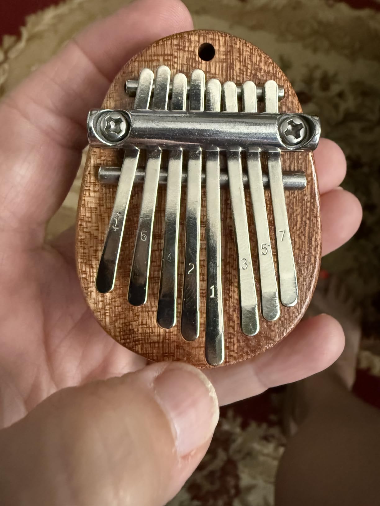 8 Key Mini Kalimba exquisite Finger Thumb Piano Marimba Musical good accessory Pendant Gift customer photo 1