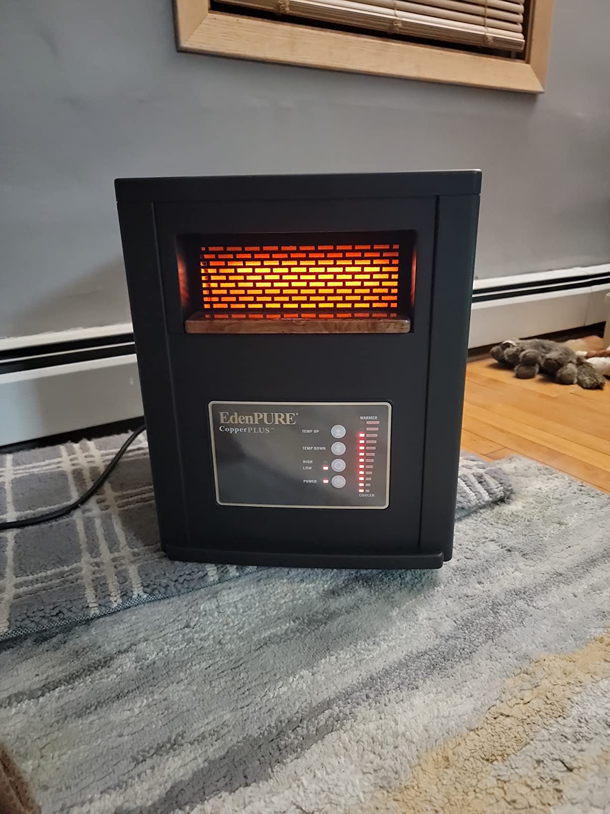 EdenPURE CopperPLUS Infrared Heaters for Indoor Use Portable 1000 Sq Ft customer photo 1