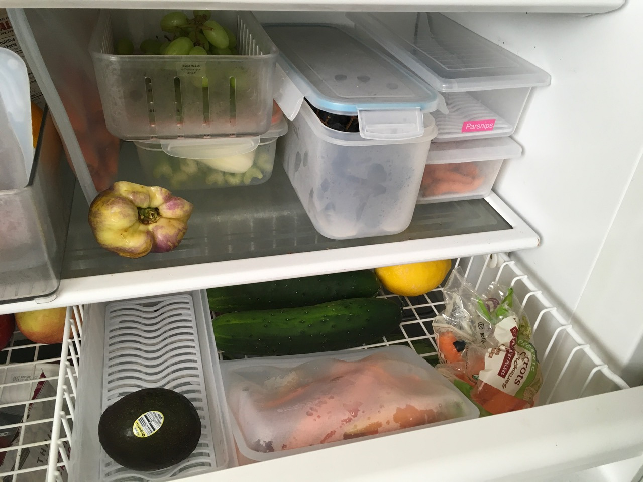 SILIVO Lettuce Keeper for Fridge(3 Pack)- 4.5L Vegetable Storage Containers for Refrigerator with Drain Tray Keep Fresh for Veggies and Salad customer photo 1