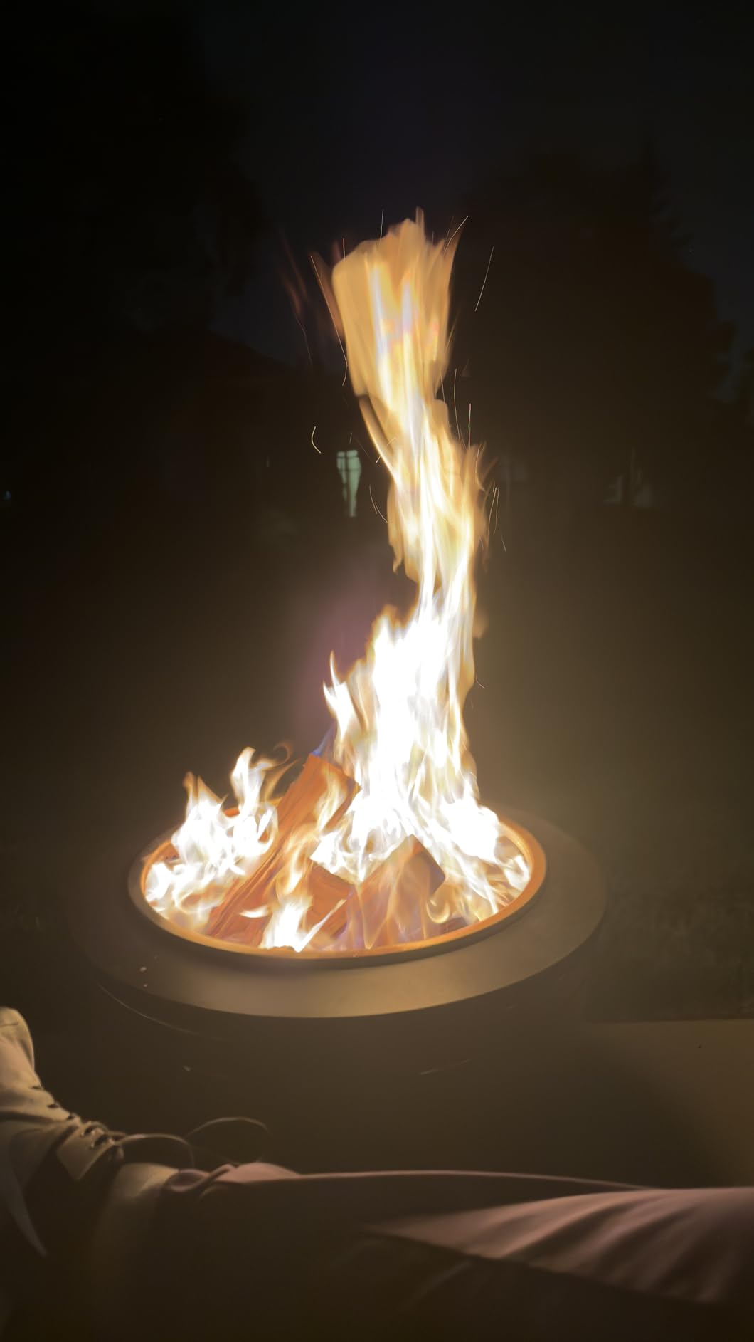 TIKI Patio Smokeless Outdoor Fire Pit, 25-Inch Wood-Burning Bonfire with Removable Ash Pan, Stand, and Weather-Resistant Cover customer photo 1
