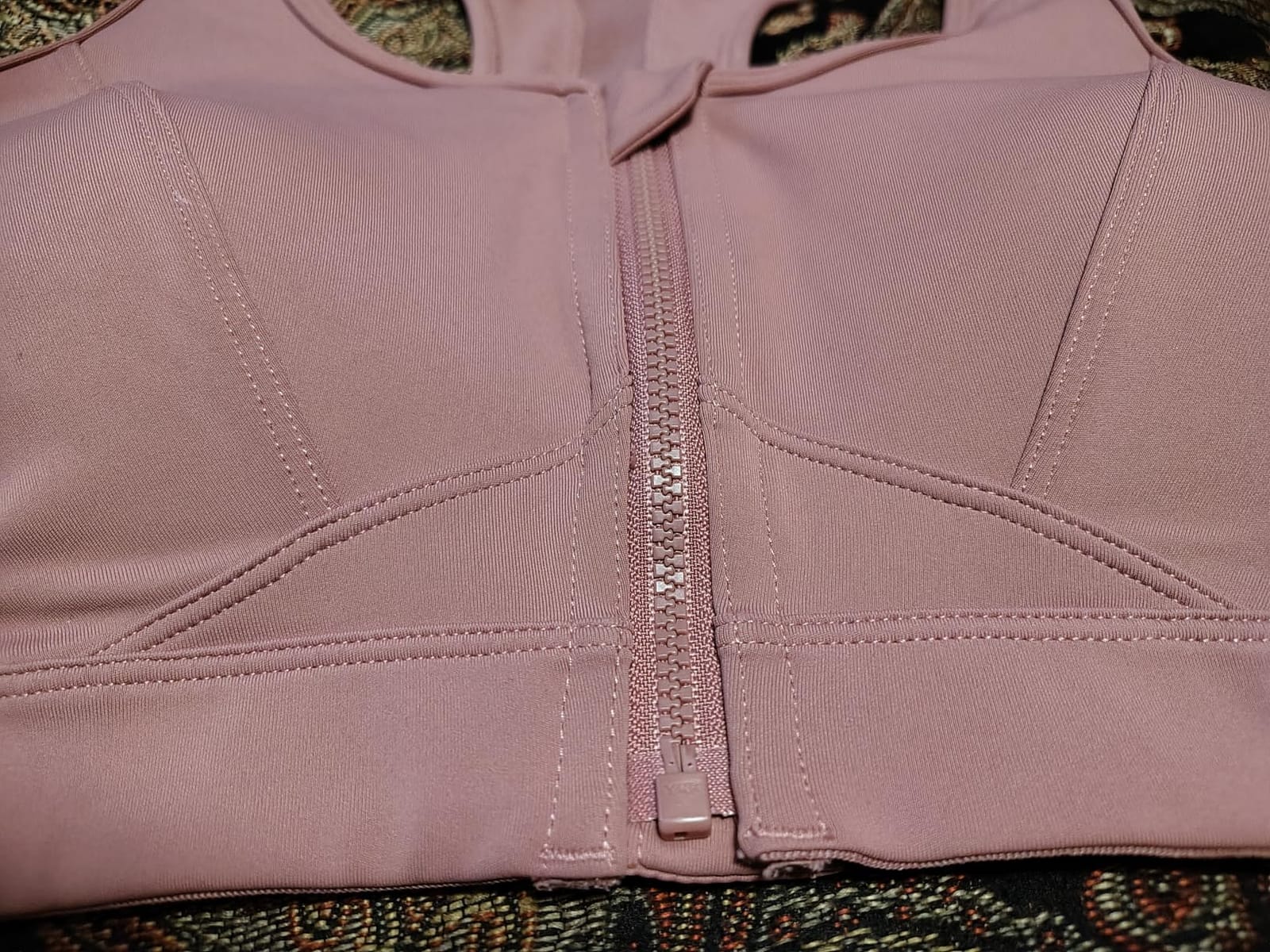 Yvette Zip Front High Impact Sports Bra for Large Bust | Secure Locking Zipper, Fixed Non-Slip Pads, Breathable, Wireless Comfort, Running Bra Plus Size Friendly, Gym Workout, Fitness customer photo 1