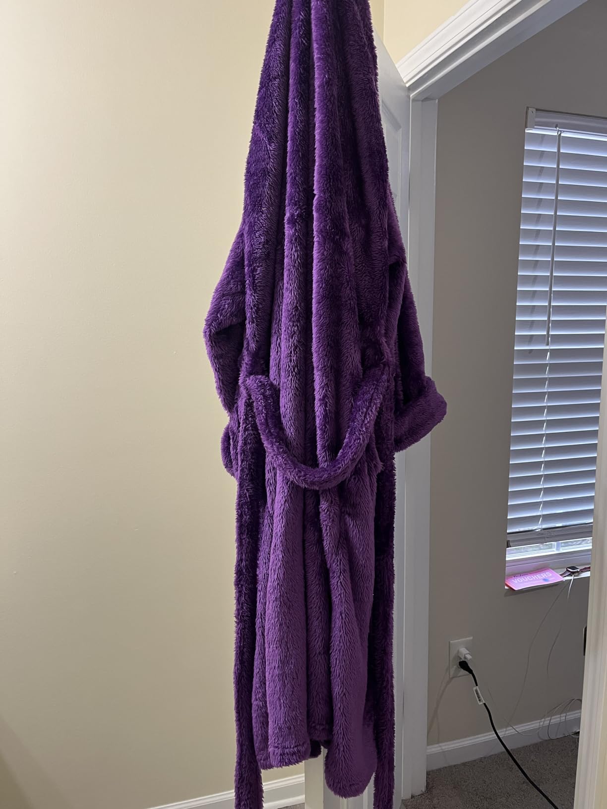 PAVILIA Premium Womens Plush Soft Robe, Fluffy Warm Fleece Sherpa Bathrobe | 260 GSM Shaggy Microfiber, Long Housecoat for Spa Shower Home College Dorm Lounging, Cozy Christmas Holiday Gift for Her customer photo 2