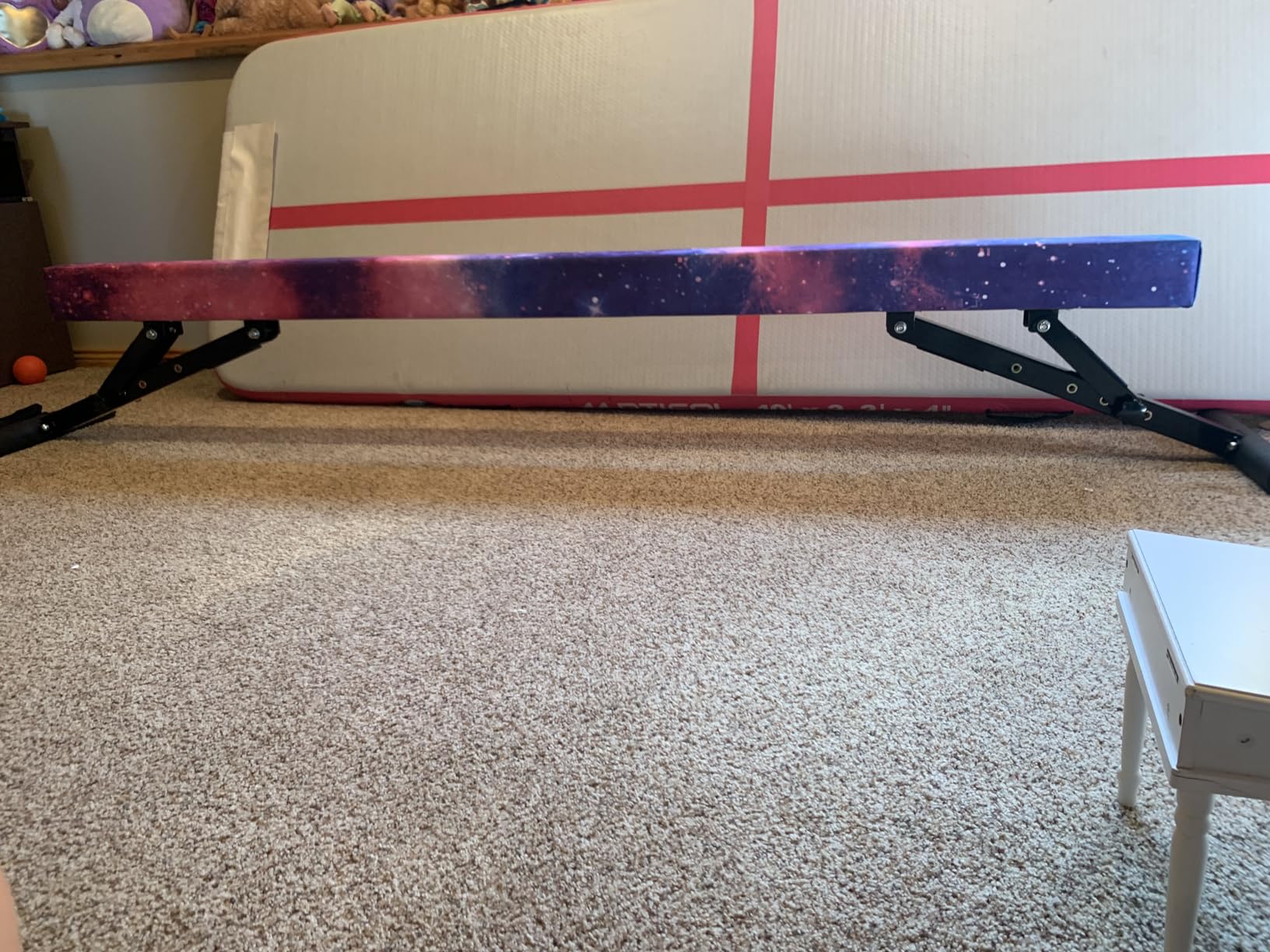 Marfula Adjustable Gymnastic Balance Beam for Kids of All Gymnastic Levels | 8 Ft Beam, Adjustable Height, Gymnastic Training Beam For Teenager, Gymnastic Equipment For Athlete Home And Gym Club Use customer photo 2