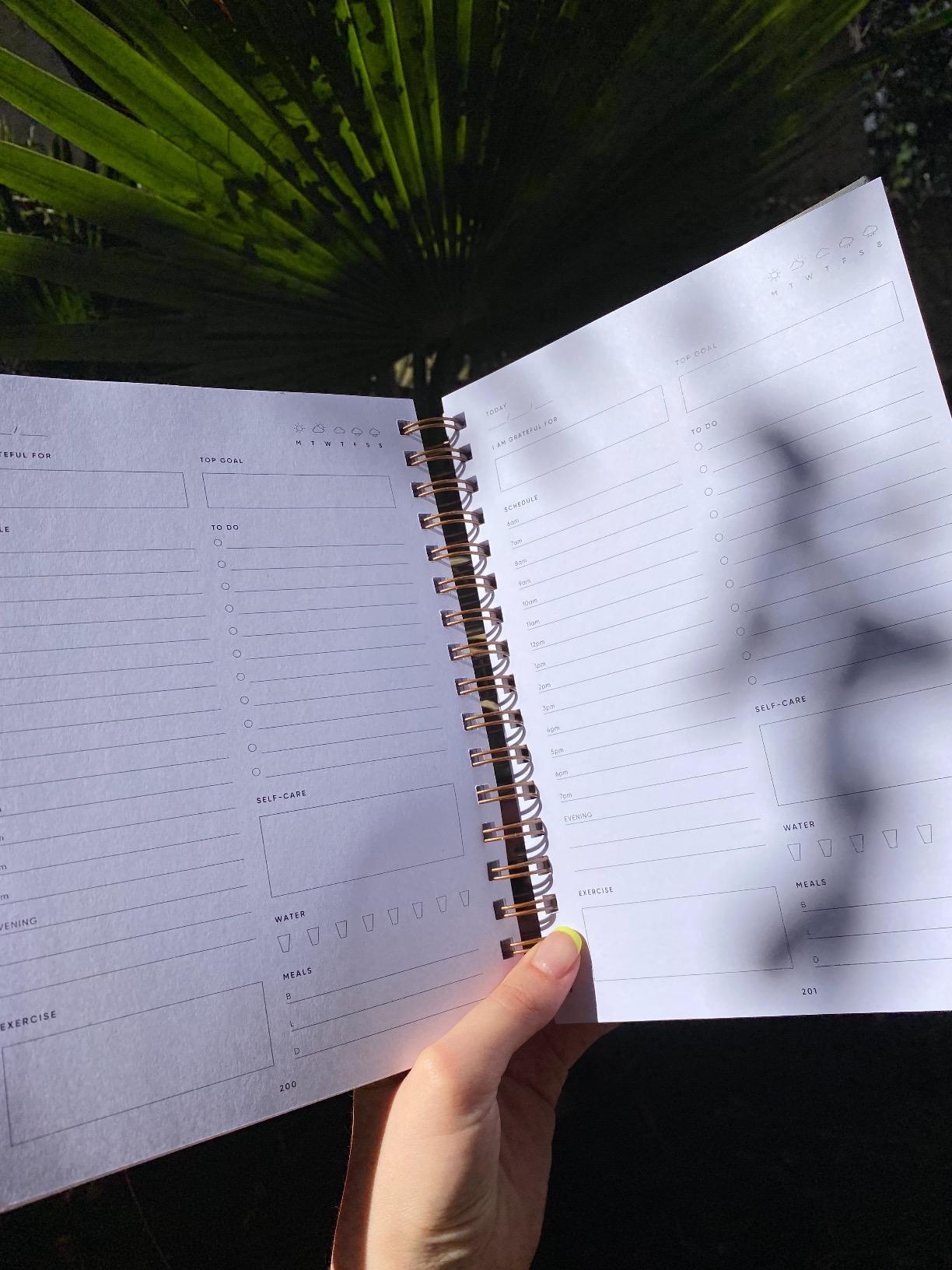 The Self-Care Planner by Simple Self - Undated 6 Month Life Planner - Daily, Monthly, Weekly - Focus on Wellness, Productivity, Achieving Goals, and Happiness customer photo 2