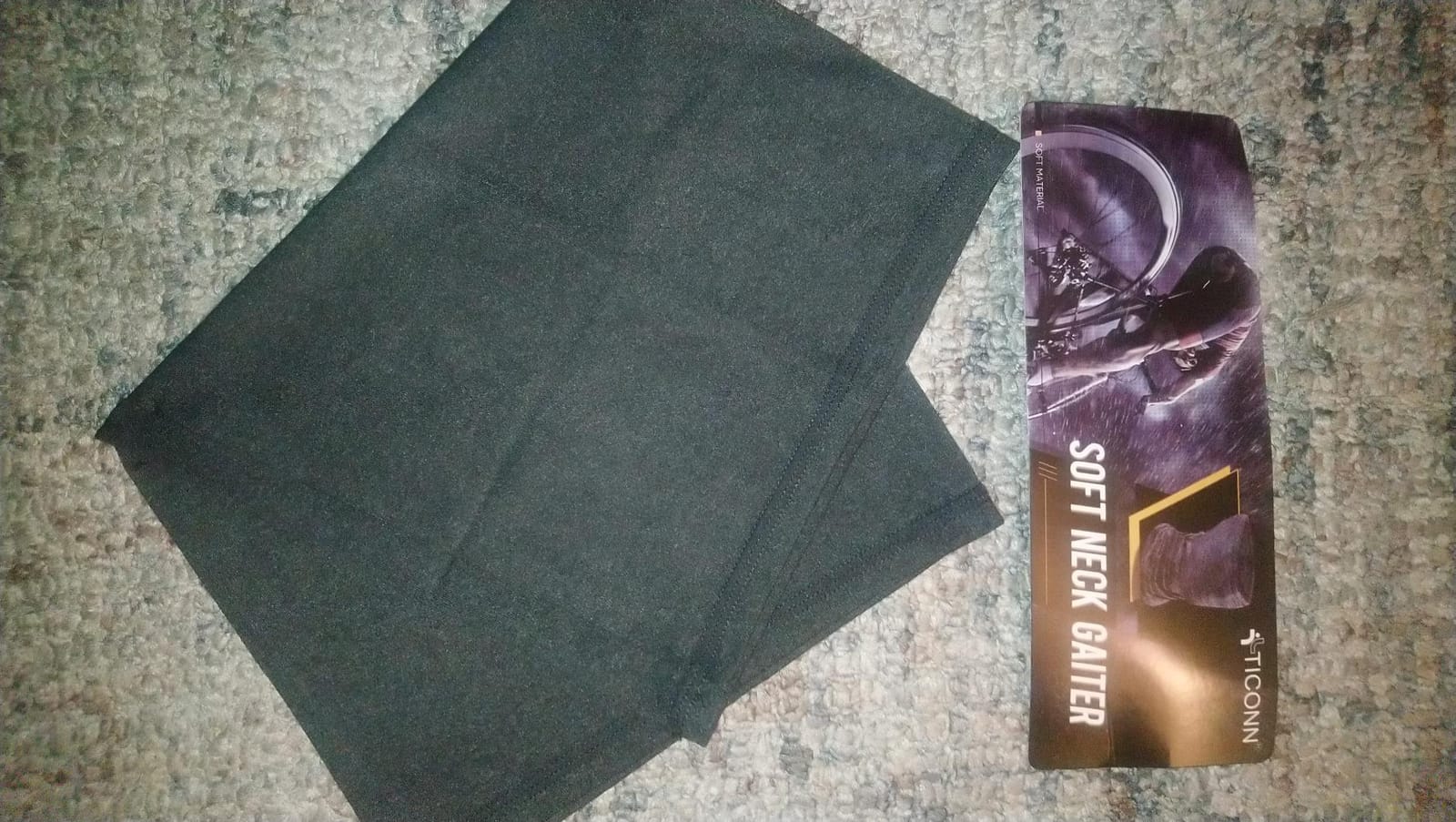 TICONN Neck Gaiter Face Cover Scarf, Neck Warmer Breathable Sun & Wind-proof for Skiing Fishing Hiking Cycling customer photo 2