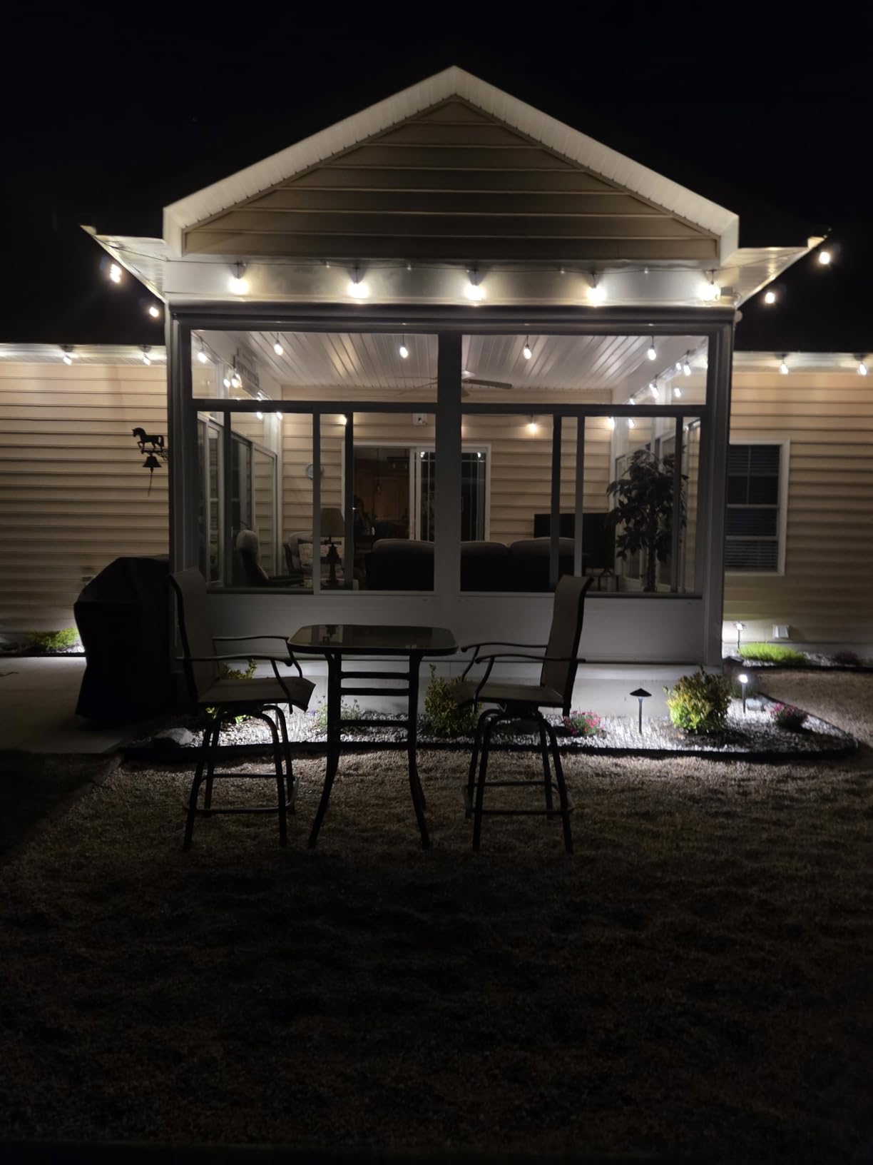 Svater Outdoor String Lights 105 FT Outside Waterproof Commercial Grade ETL | Patio Lighting with Shatterproof E26 S14 LED Dimmable Edison Bulbs, Hanging Strand for Bistro Cafe Backyard Warm White customer photo 1