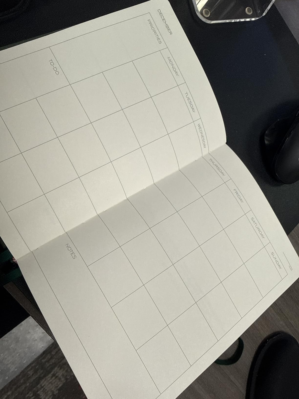 Anecdote Daily Planner w 2026-2027 Calendar, Start Anytime 26 Weeks Undated | 1 Page per Day | 8.5