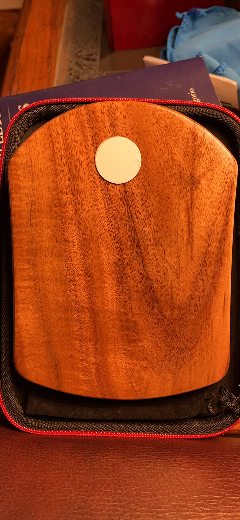 MOOZICA 21 Keys Solid Koa Kalimba Thumb Piano, Single Solid Wood Flat-board Professional Kalimba Marimba with Learning Instruction and High Performance Carrying Case (Acacia Koa, 21-Key) customer photo 1