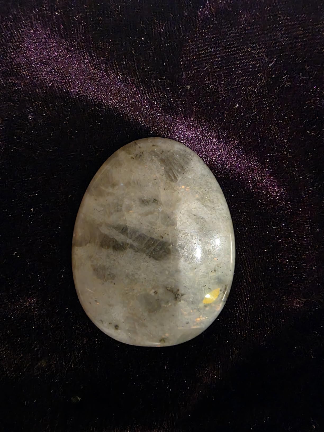 Fekuar Natural Moonstone Crystal Thumb Worry Stone, Hand Carved Healing Crystal Teardrop Pocket Worry Stones for Anxiety Stress Relief Meditation customer photo 1