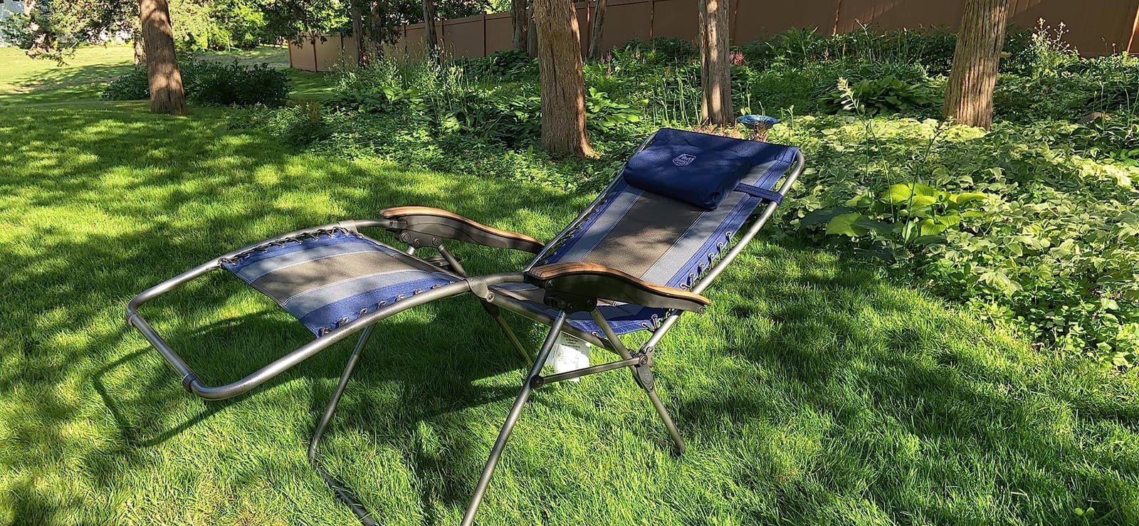 Timber Ridge Oversized Zero Gravity Chair, Padded Reclining Lounge Chair with Adjustable Headrest & Cup Holder, Heavy Duty Support 350 lbs, Foldable for Camping, Lawn, Outdoor & Indoor | 72
