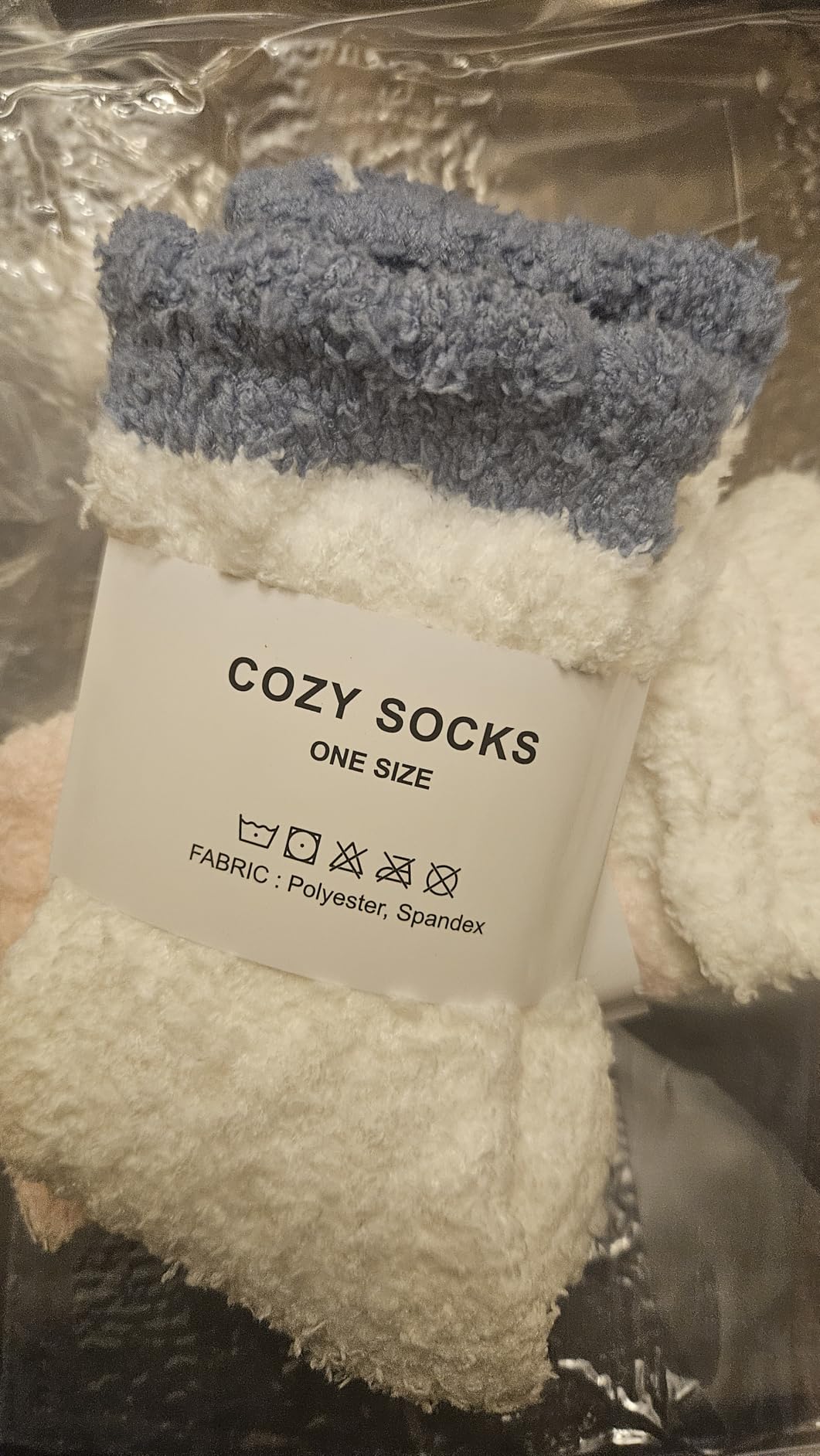TEHOOK Warm & Cozy Gifts for Women, Fluffy Fuzzy Plush Sleeping Slipper Socks - Soft Warm Fabric customer photo 1