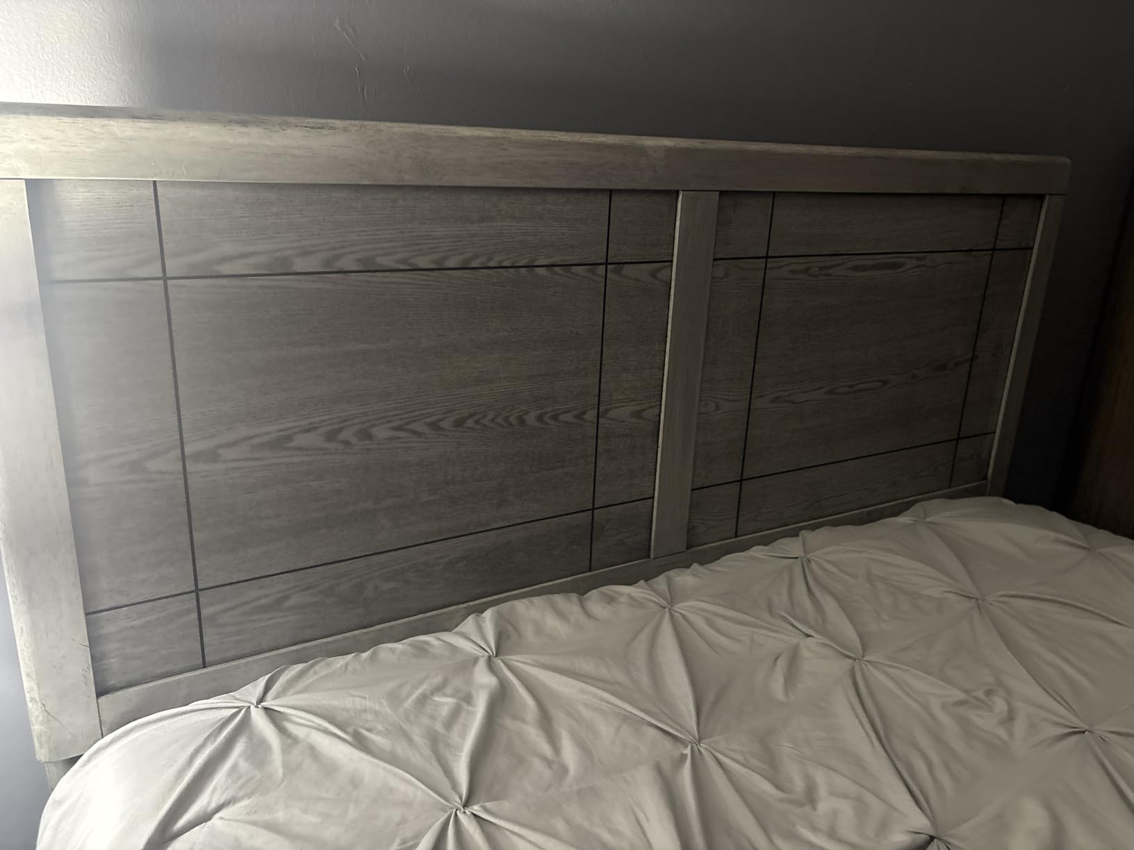 Modway MOD-6221-WAL Archie Full Wood Headboard, Walnut customer photo 2