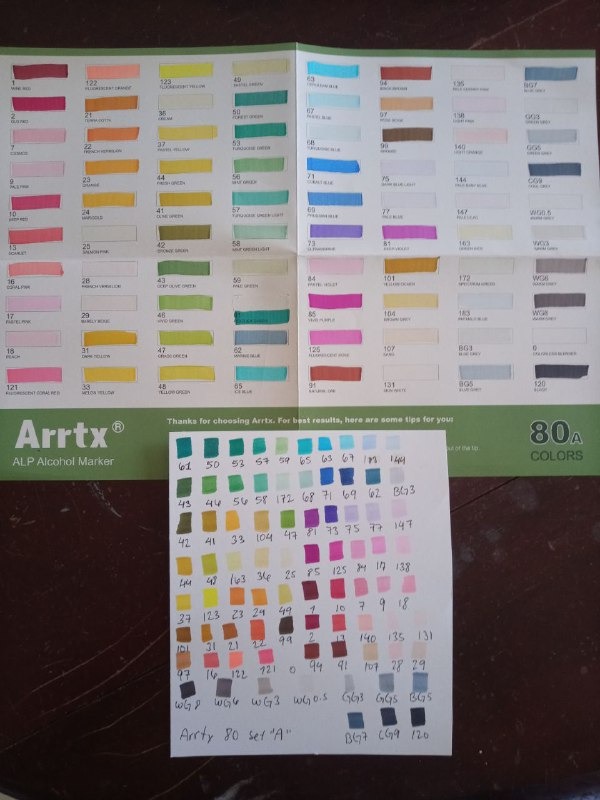 Arrtx Markers Alcohol Markers ALP 90 with Dual Tips, Permanent Art Marker Pen for Artist Adults Coloring, Drawing, Comic, Sketching customer photo 1