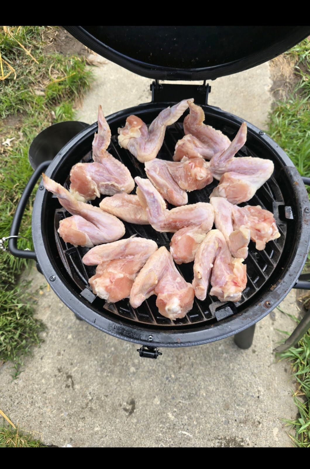 Char-Griller AKORN Jr. Portable Kamado Charcoal Grill and Smoker with Cast Iron Grates and Locking Lid with 155 Cooking Square Inches in Ash, Model E86714 customer photo 2