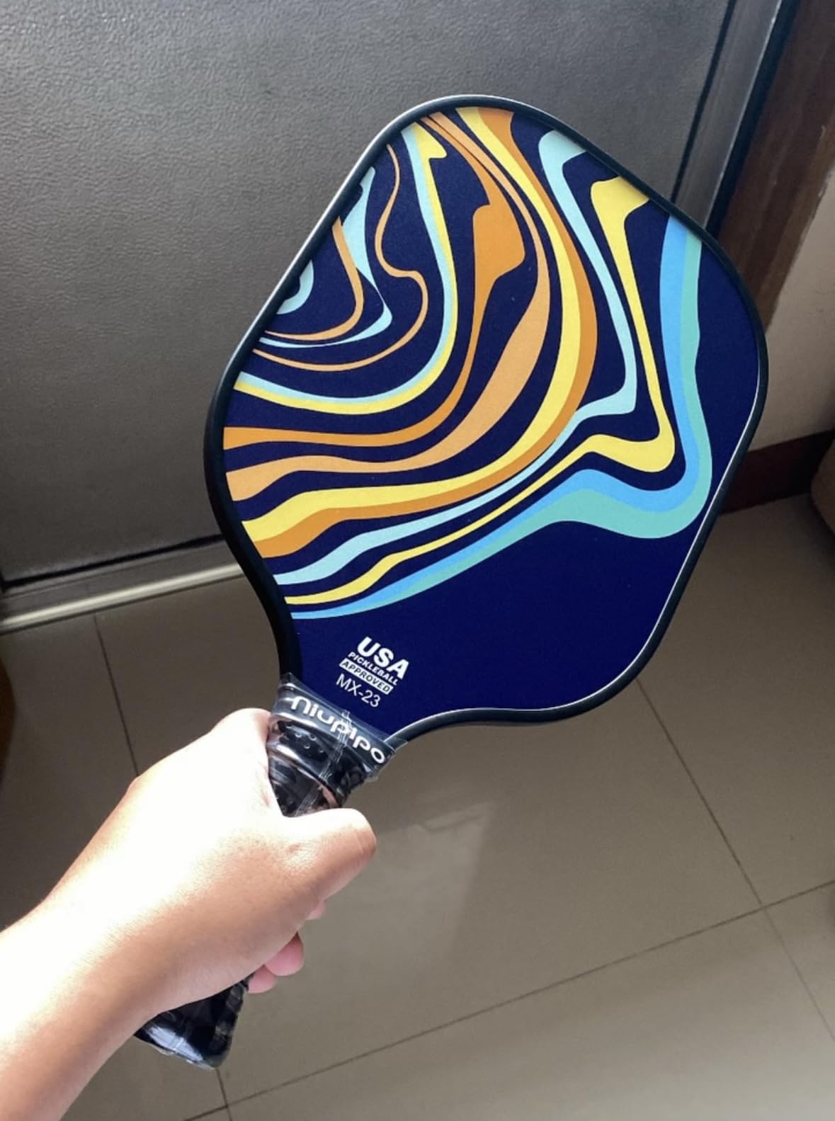 niupipo Pickleball Paddles Set of 2 or 4, USAPA Approved Fiberglass Pickleball Paddle Set with Balls and Bag, Polypropylene Honeycomb Core, Lightweight Pickleball Paddles for Beginners Men Women customer photo 1