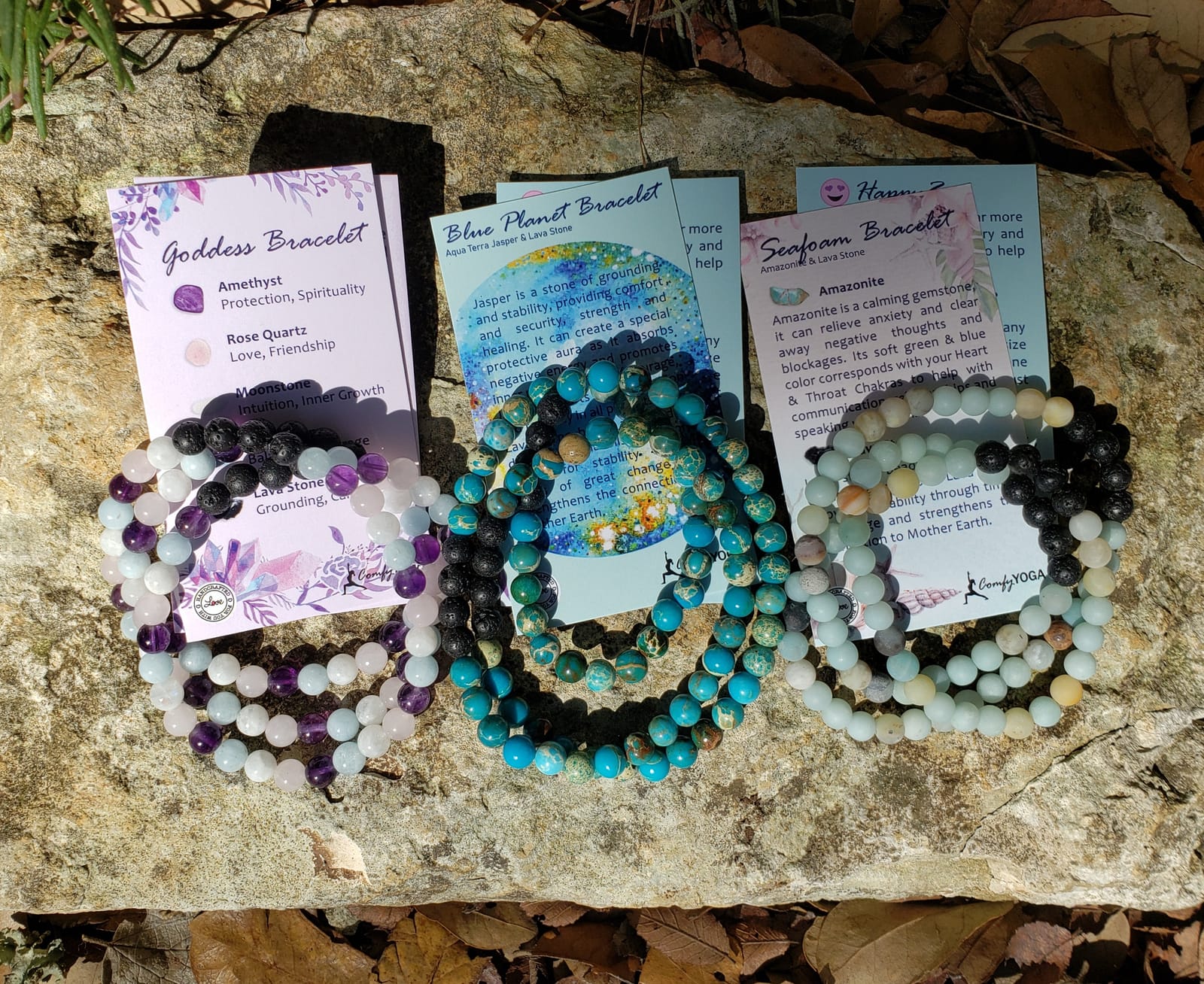 Comfy Yoga - Essential Oil Bracelet - Aromatherapy Bracelet - Lava Stone Bracelet or Necklace - Handmade Yoga Jewelry - Oil Diffuser Wrap Bracelet - Gift for Women customer photo 1