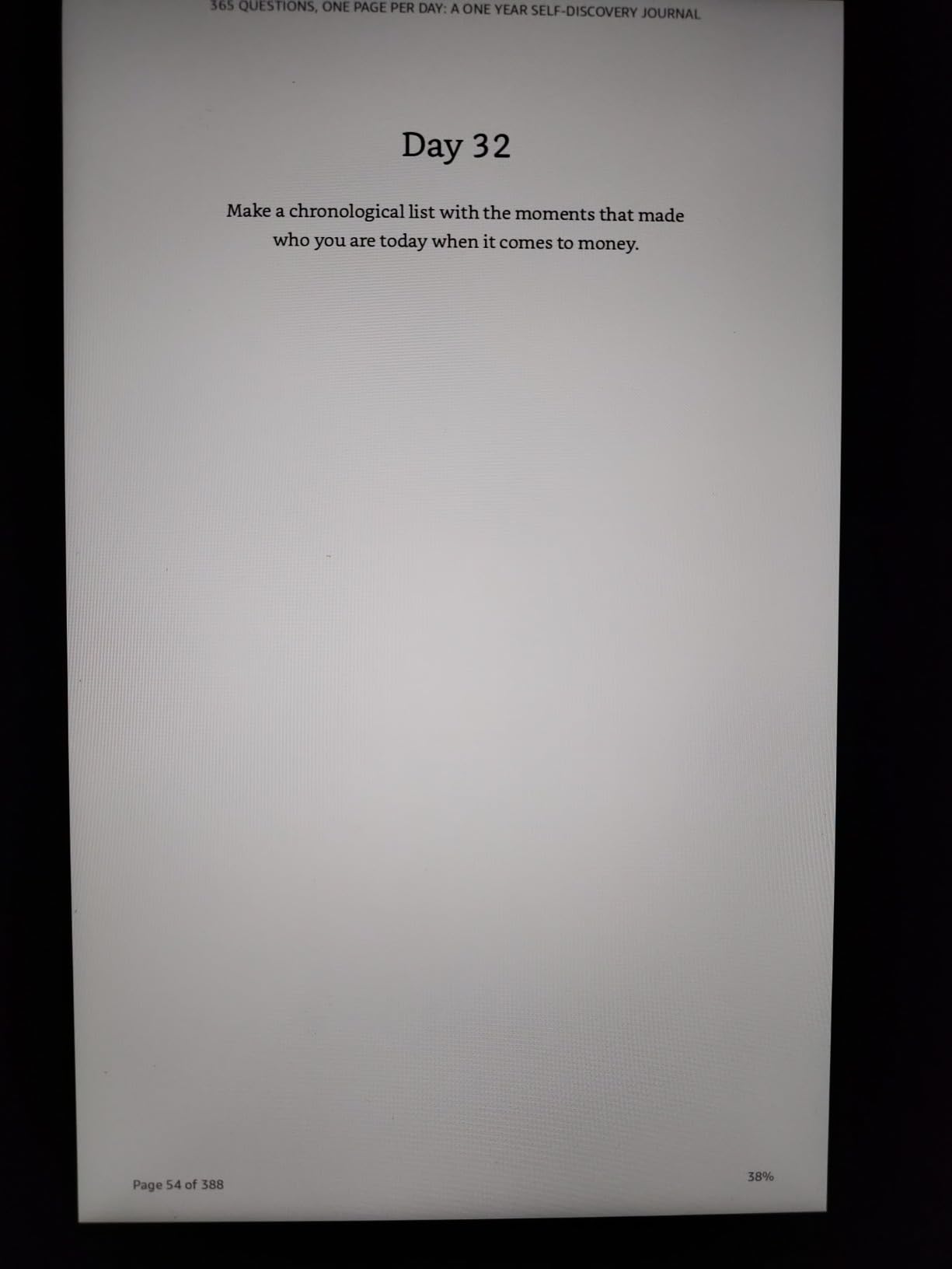 365 Questions, One Page Per Day: A One Year Self-Discovery Journal customer photo 2