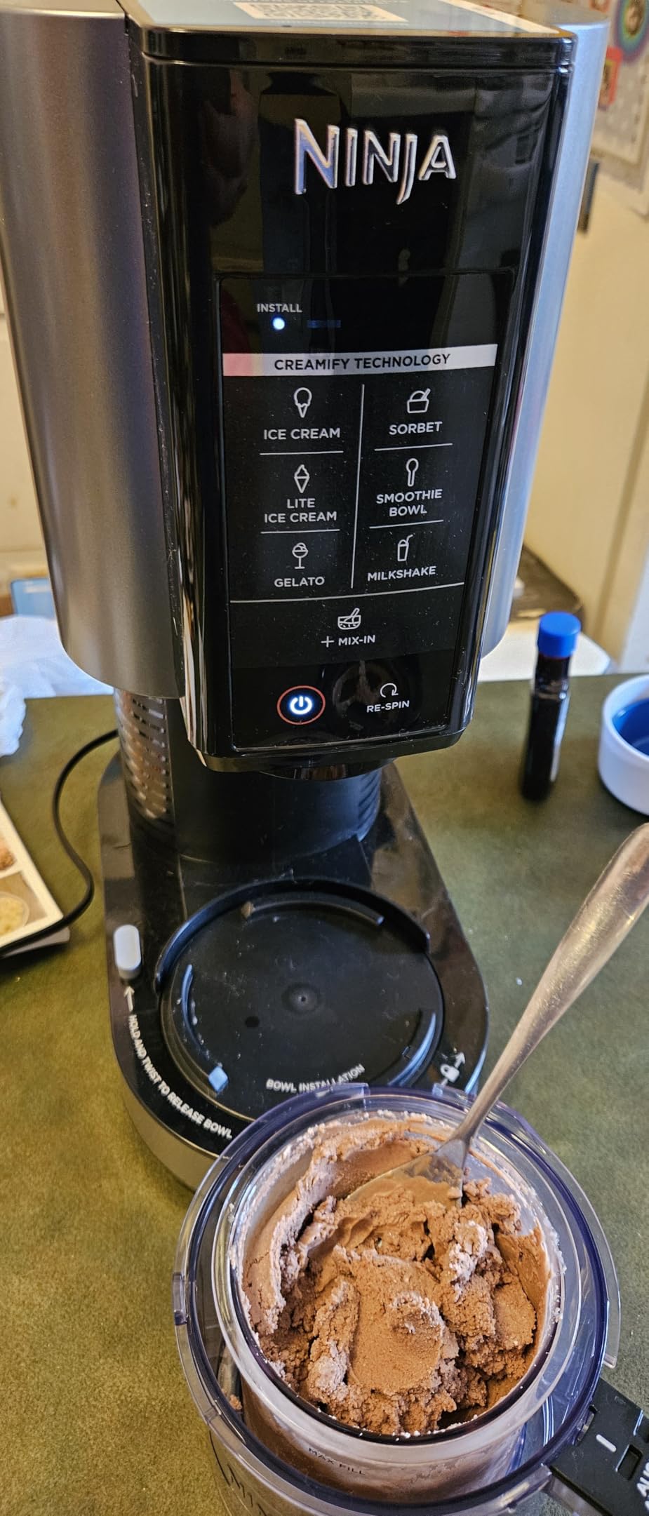 Ninja CREAMi 7-in-1 Ice Cream Maker, Ice Cream, Gelato and more, NC301 | Ninja CREAMi transforms frozen bases into ice cream, sorbet and milkshakes at a button touch, from healthy to indulgent. customer photo 2