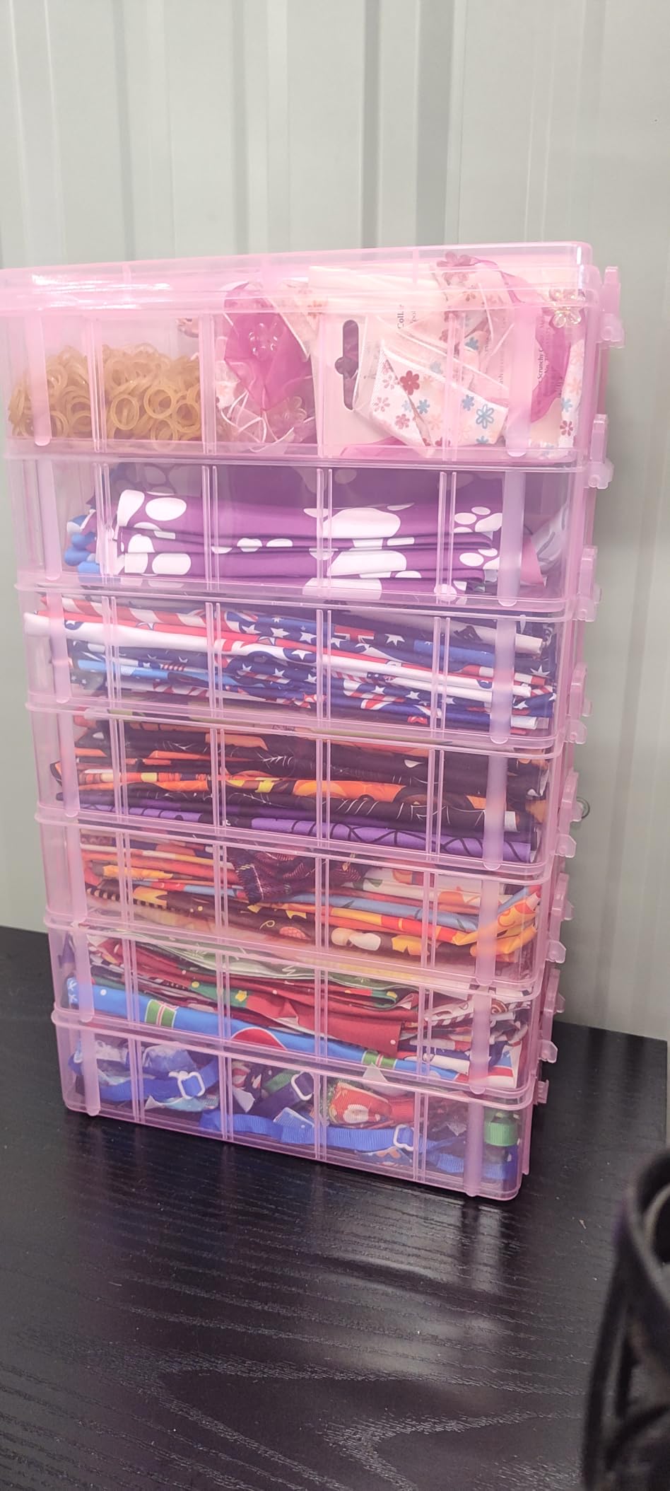 7 Layers Stackable Storage Container, 70 Adjustable Compartments (White) Perfect for Kids Toys, Art Crafts, Jewelry, Supplies, Mini Case & Letter Sticker Included customer photo 2